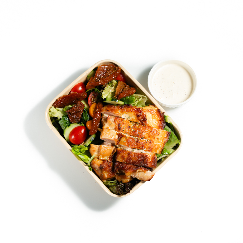 油浸蕃茄香烤雞扒沙律