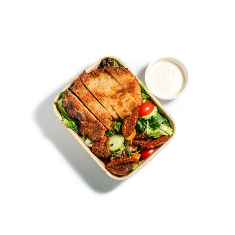 油浸蕃茄香烤豬扒沙律