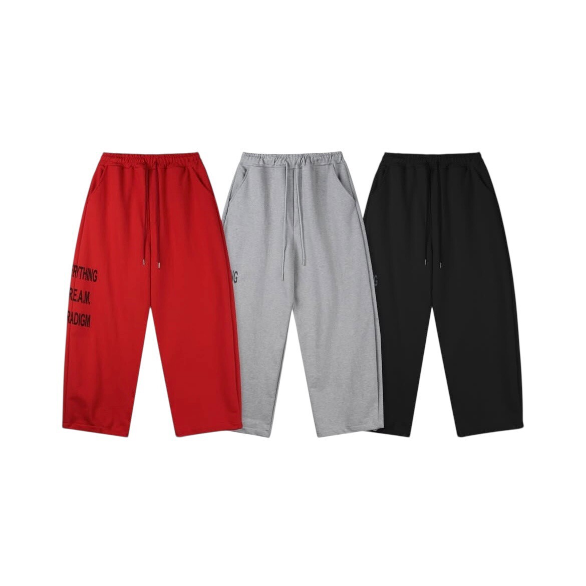 《K》CASH RULES 標語重磅棉套裝(褲子)