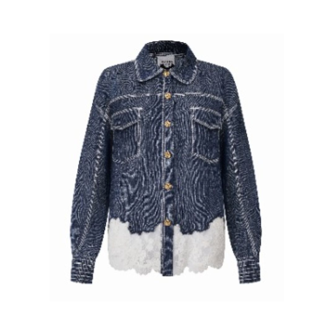 1EA0408-005 [EDWARD ACHOUR] Blouse Denim #100606/1029 (EU)