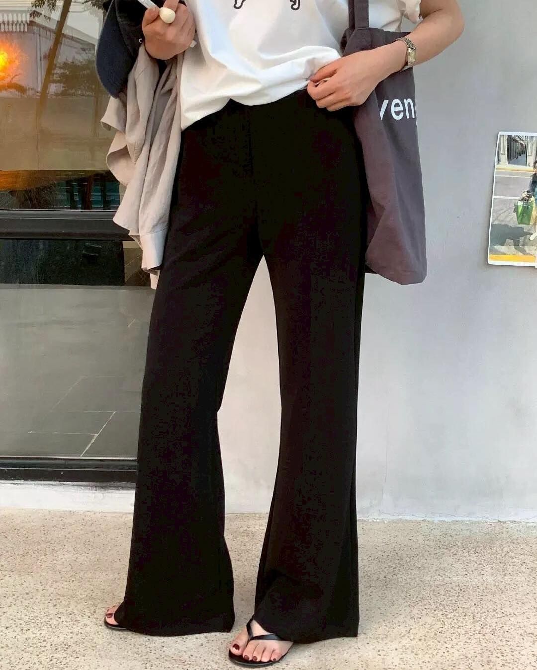 【逆天長腿的彈力喇叭神褲】（現貨）