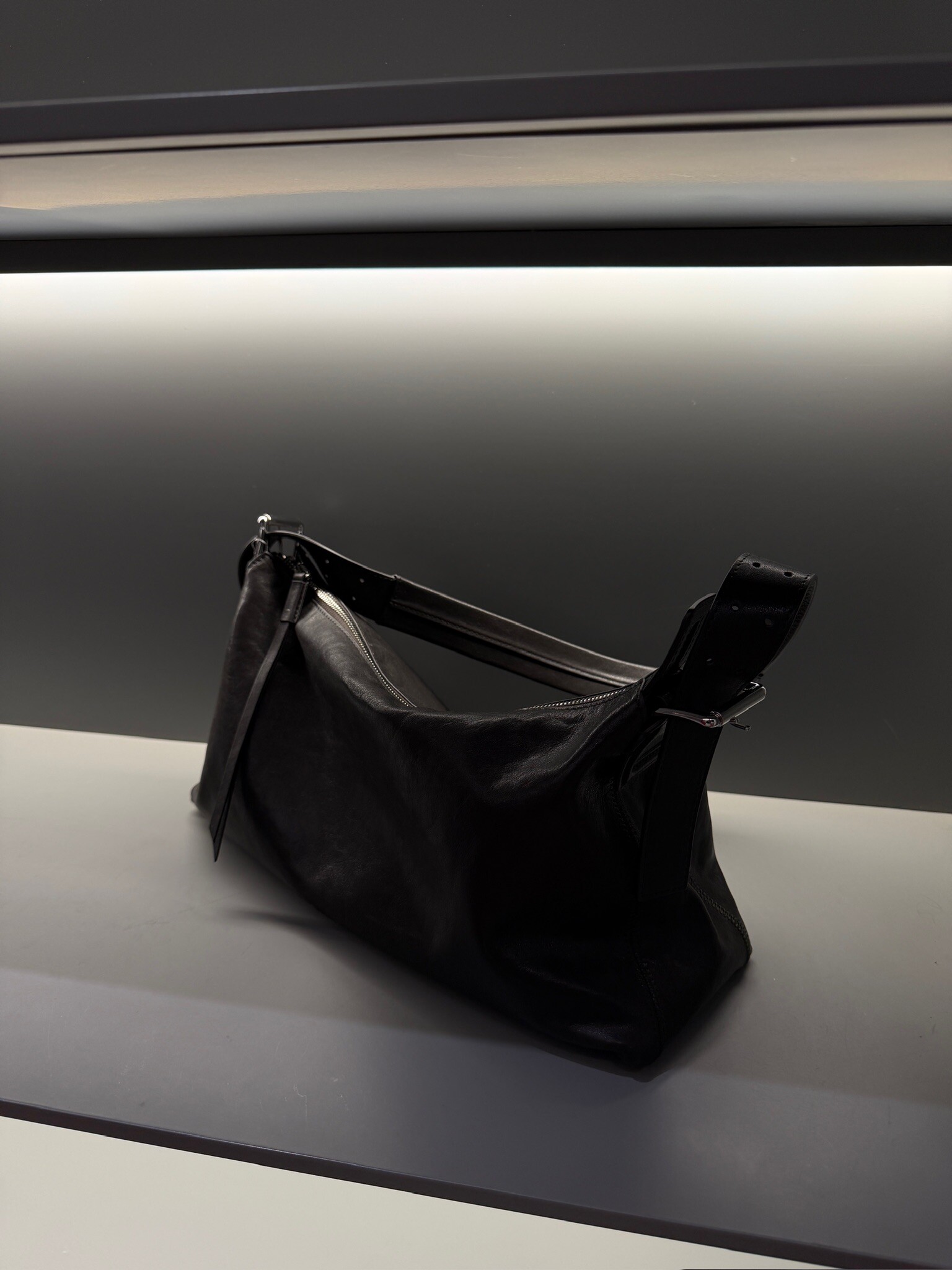 Calf leather handbag