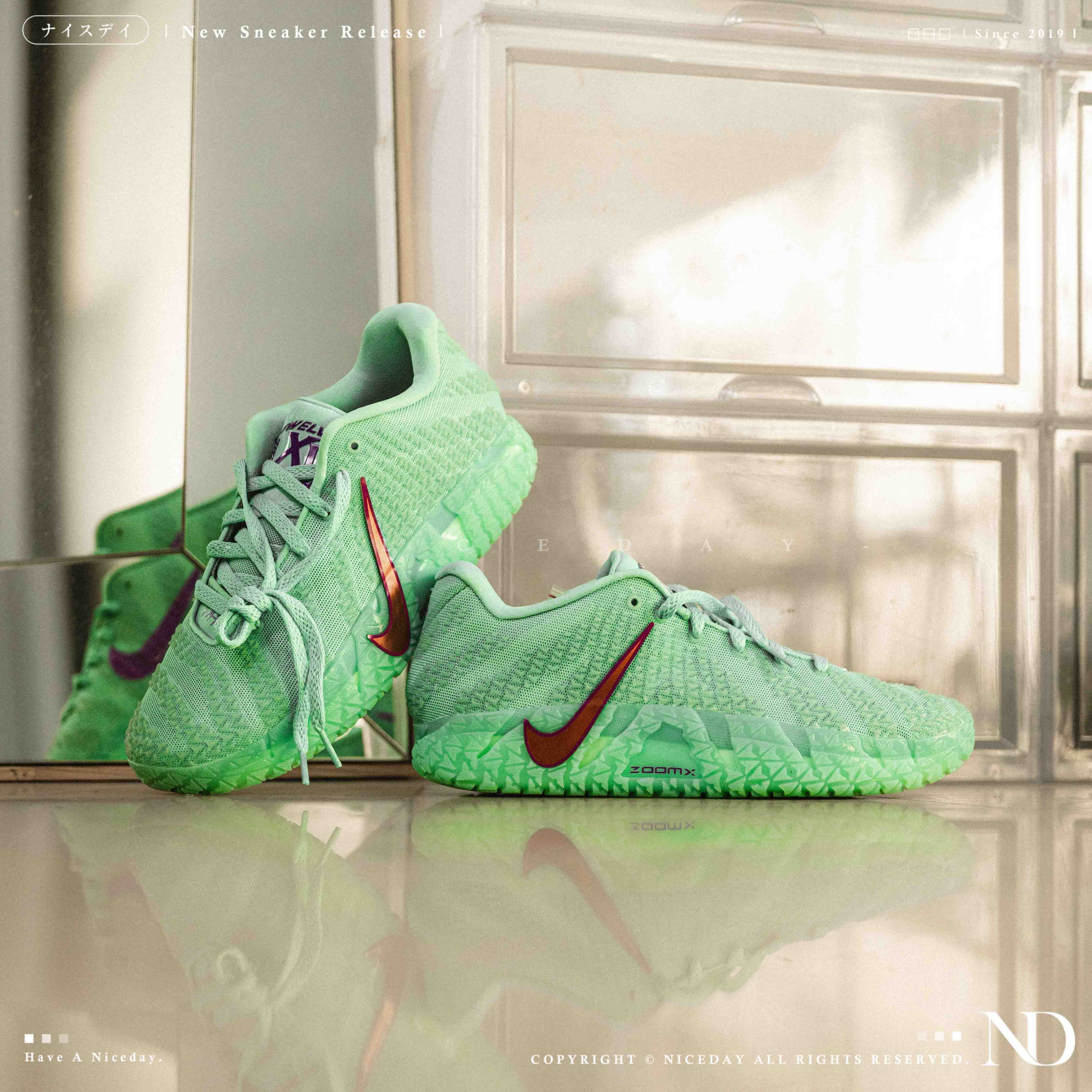 NICEDAY 代購 Nike Ja Morant 3 湖水綠 藍綠 蒂芬尼綠 綠 綠松石 自由女神 實戰 籃球鞋 IQ6754-300