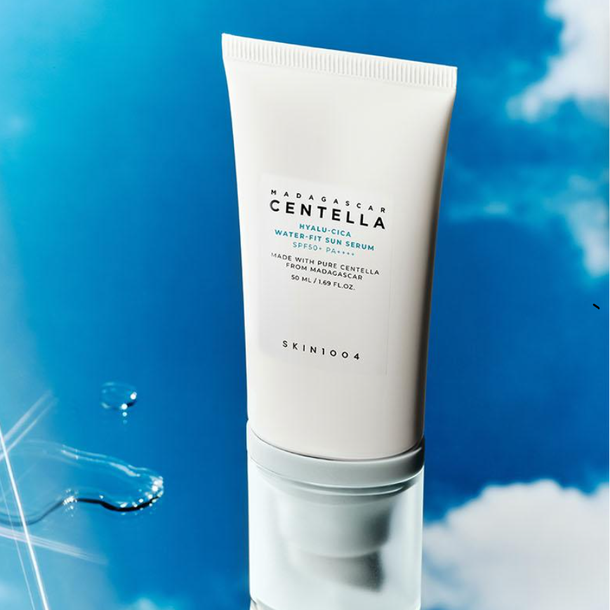 SKIN1004 馬達加斯加積雪草玻尿酸水潤防曬精華液 50ml