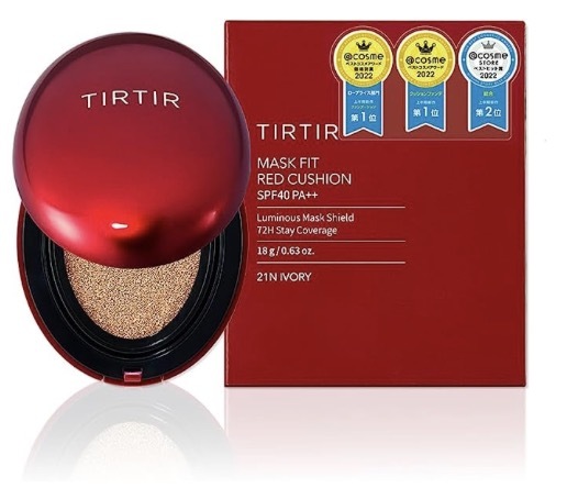 TIRTIR Cosme三年冠🌟72小時持妝遮瑕紅氣墊粉餅 TirTir Mask Fit Red Cushion 18G 買一送一