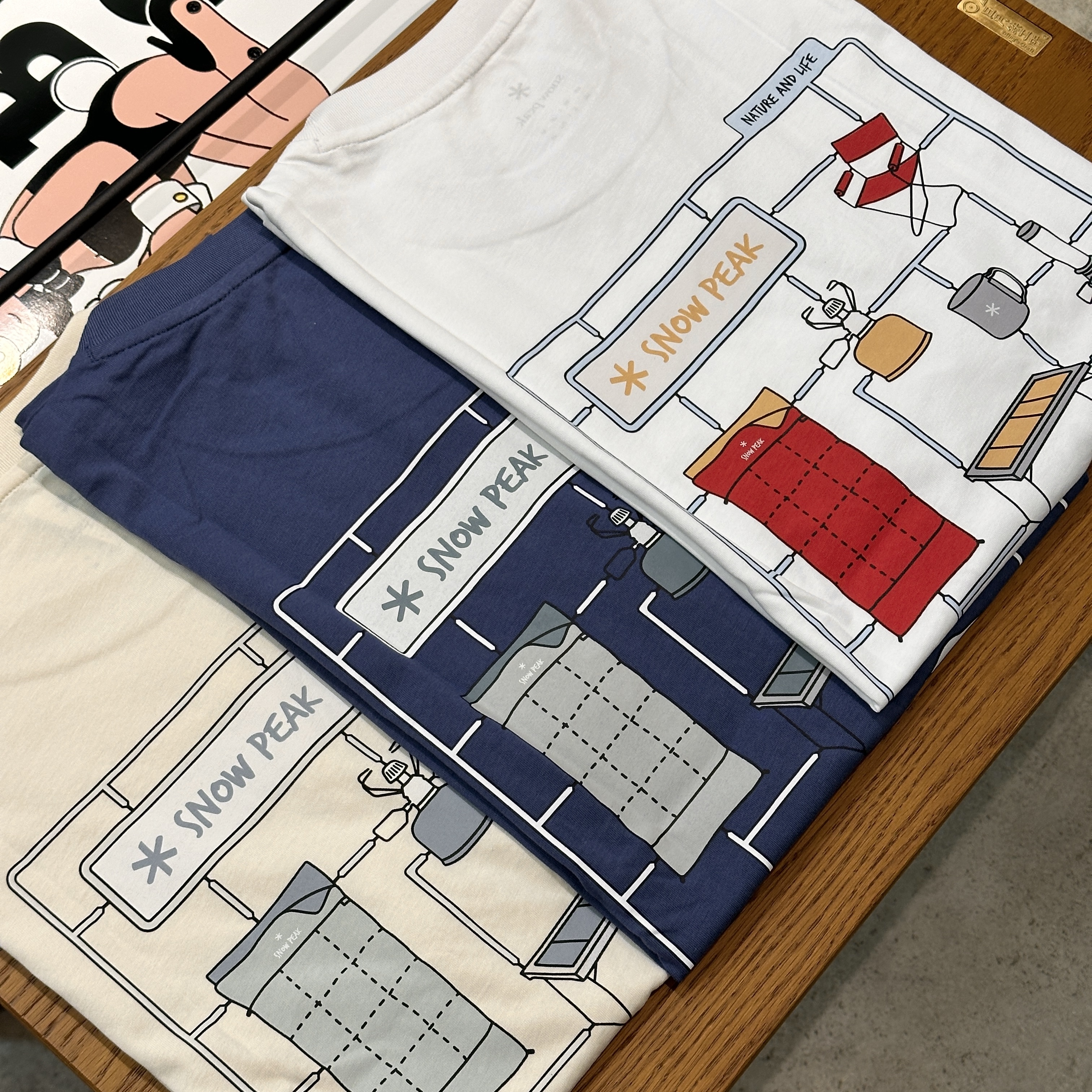 【現貨】snow peak Cotton Camping Gear Short Sleeve T-Shirt 露營裝備 模型圖樣 短tee S26MUFTS78