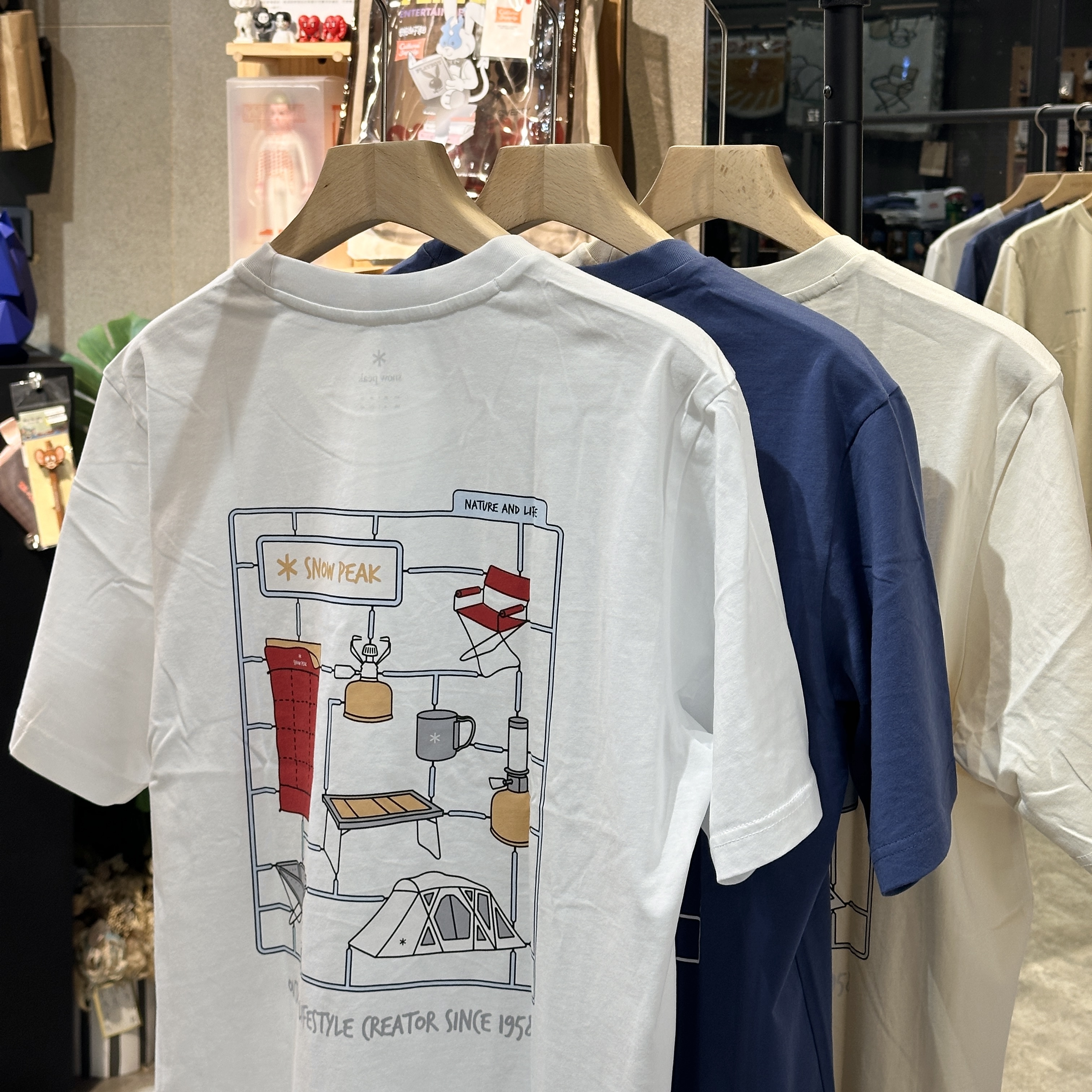 【現貨】snow peak Cotton Camping Gear Short Sleeve T-Shirt 露營裝備 模型圖樣 短tee S26MUFTS78