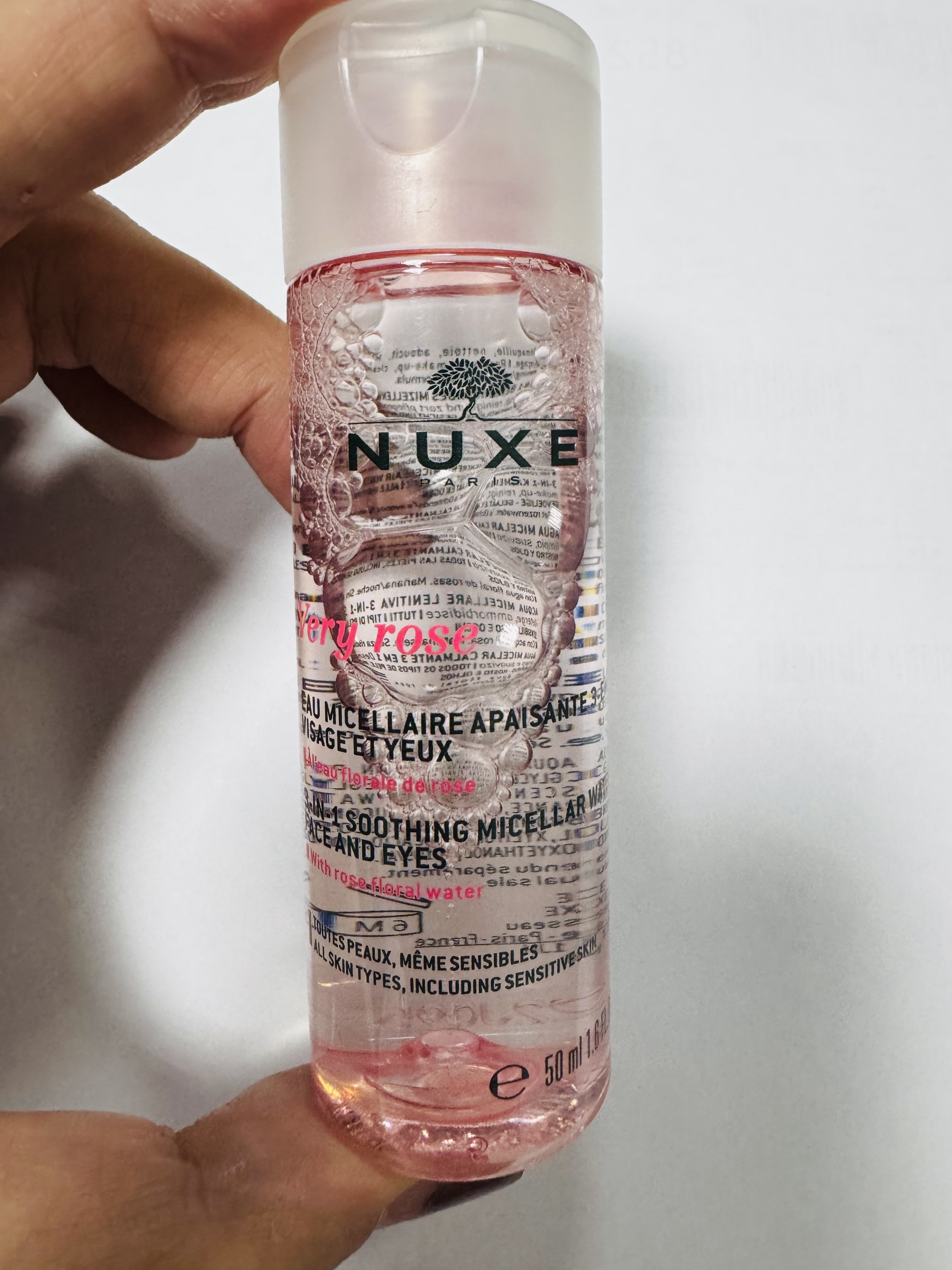 NUXE  三合一玫瑰柔舒潔膚水 50ML