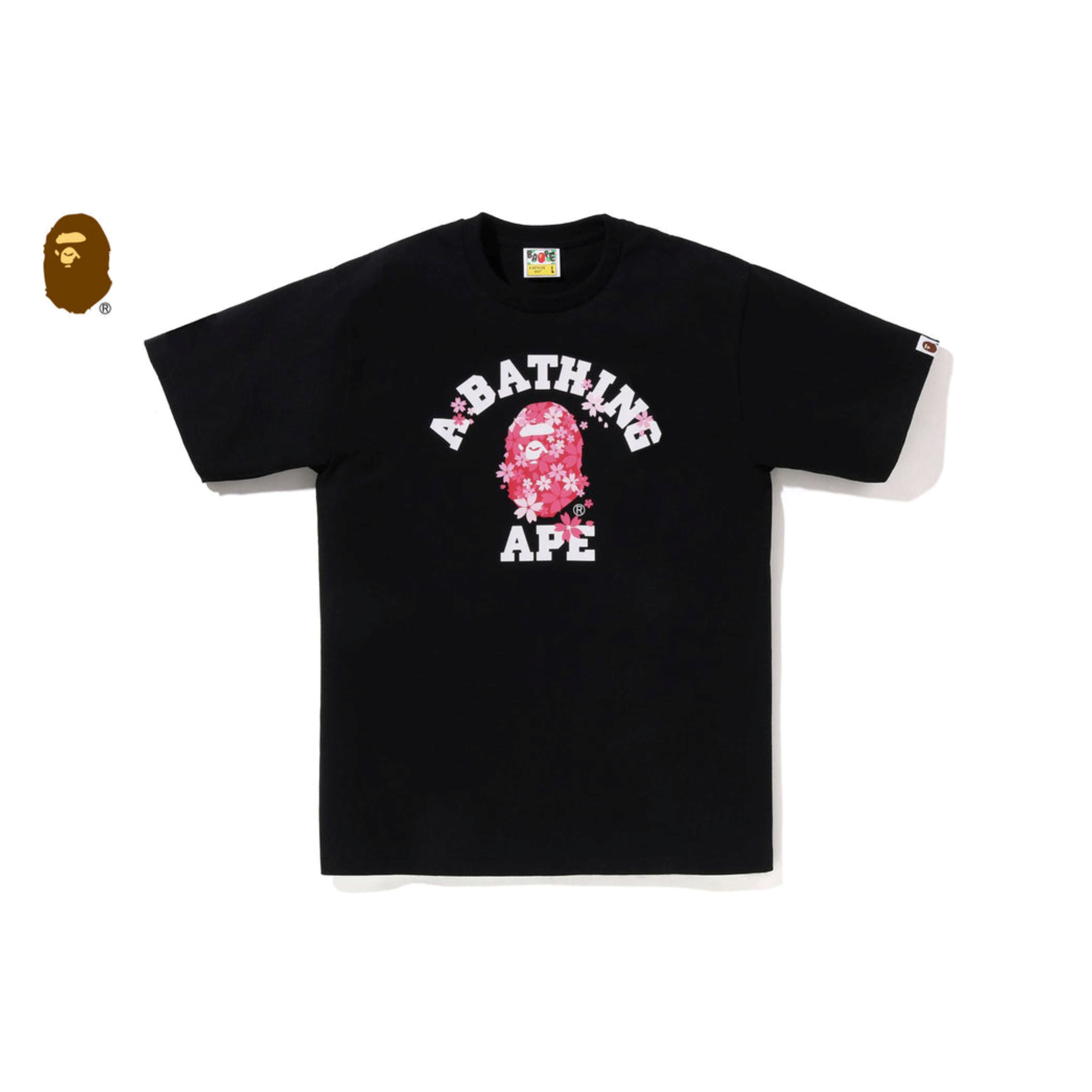 2026SS A BATHING APE BAPE SAKURA COLLEGE TEE 櫻花 大學 LOGO 小頭 短T 現貨 1M22110023