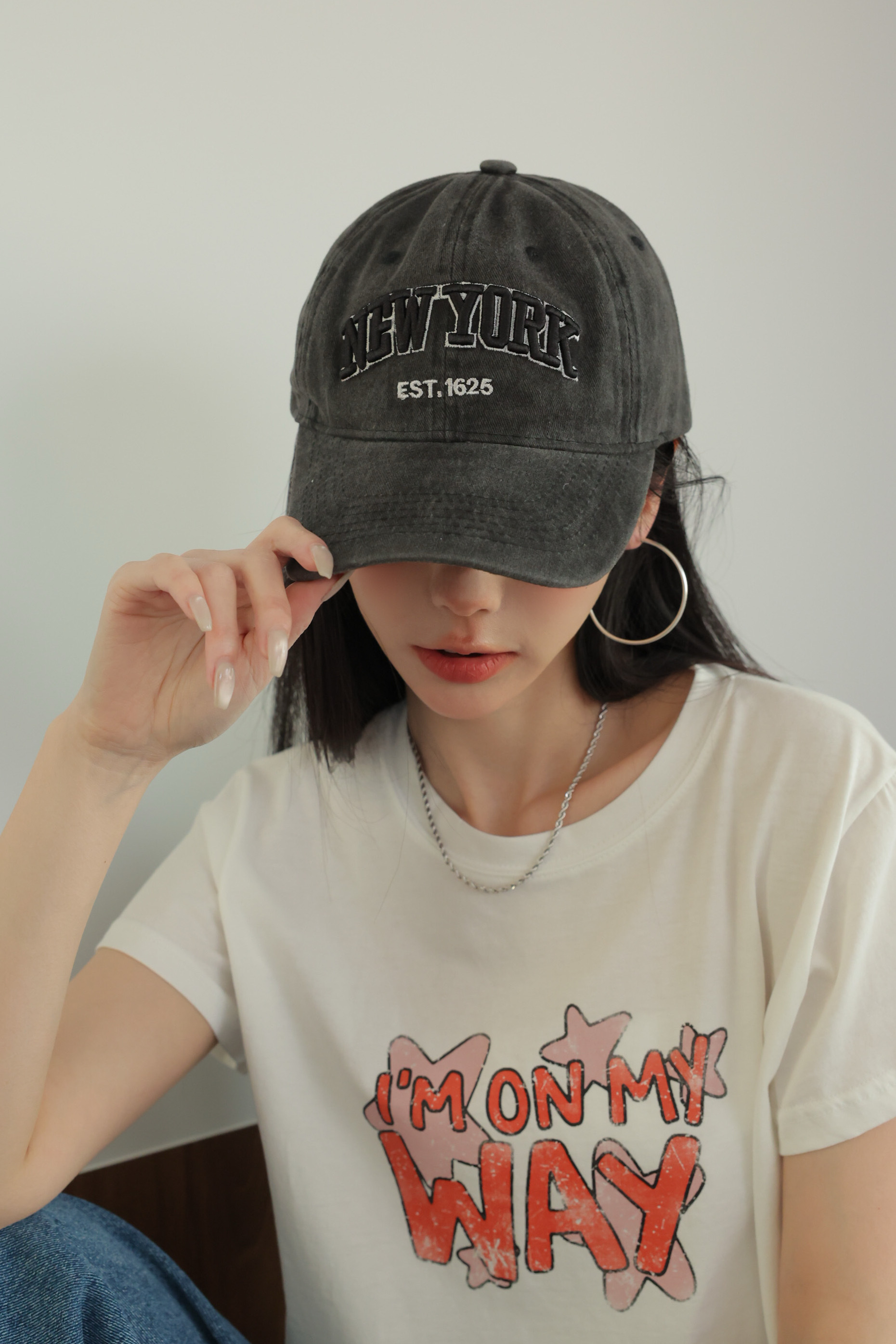 仿舊刺繡NEWYORK老帽 HA69