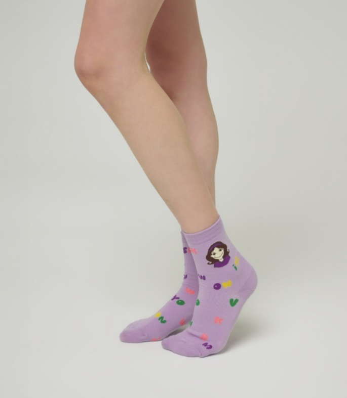 [S] YSW SOFT SOCKS F JELLY LUNA,PURPLE, J0XAC04PULNF (SYW320)