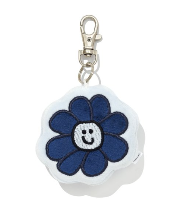 [S] MARK GONZALES WHAT IT ISN'T LITTLE FLYING MAN GENUINE PURCHASING FLOWER GLOSSY LARGE KEYCHAIN PENDANT, MG2401TC11 (SMG41)