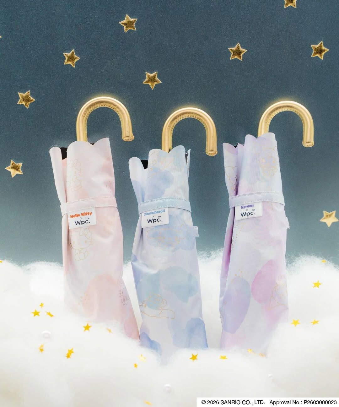 預購 (3-4日到貨)丨Wpc. x Sanrio 波浪邊水彩遮陽傘 遮光防UV