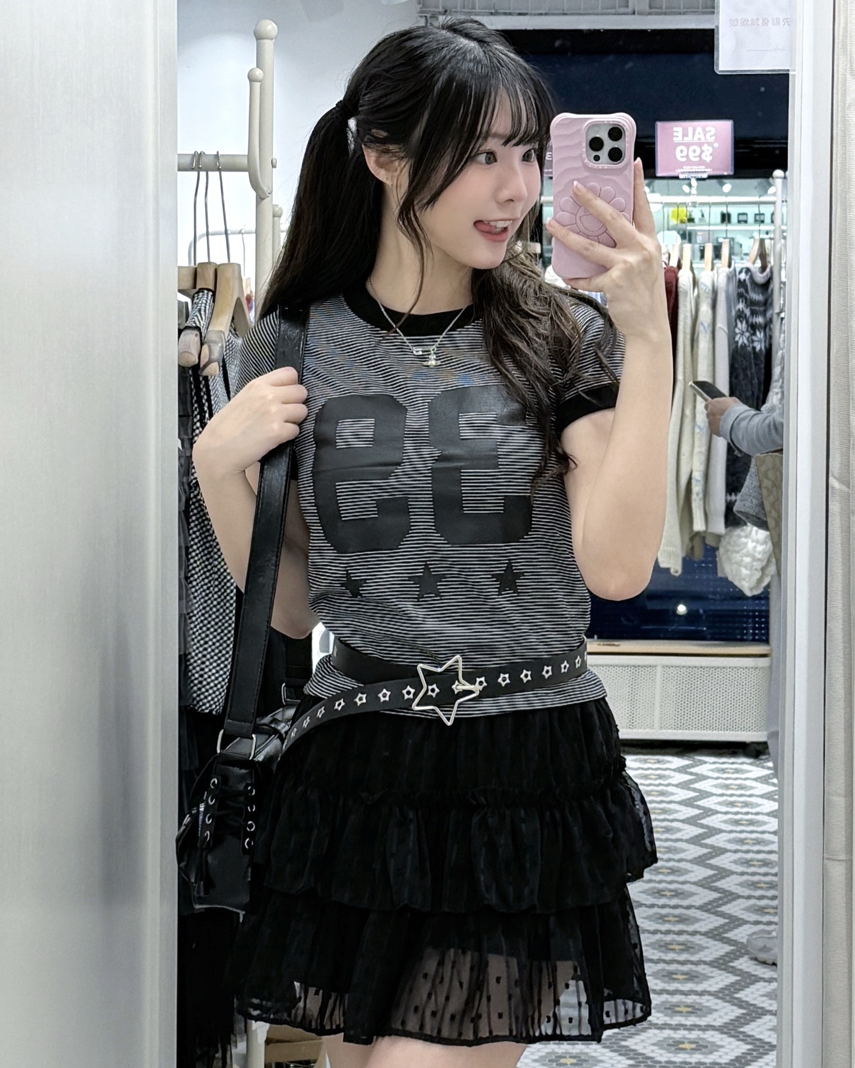 T1320｜5色入✩ ₊˚🎧⊹ 活力感幼間紋39 短袖上衣