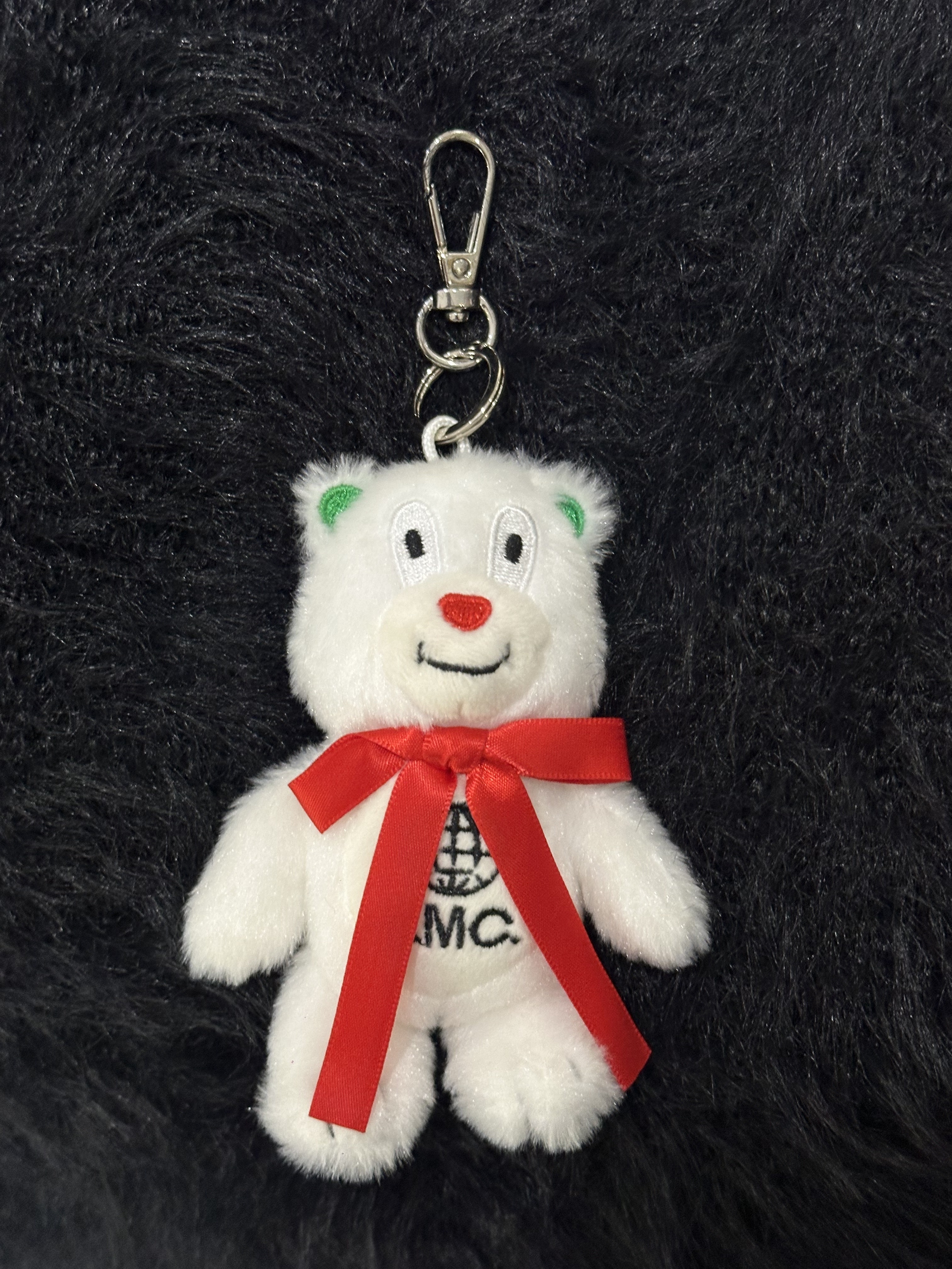 LMC小熊毛毛吊飾 白色