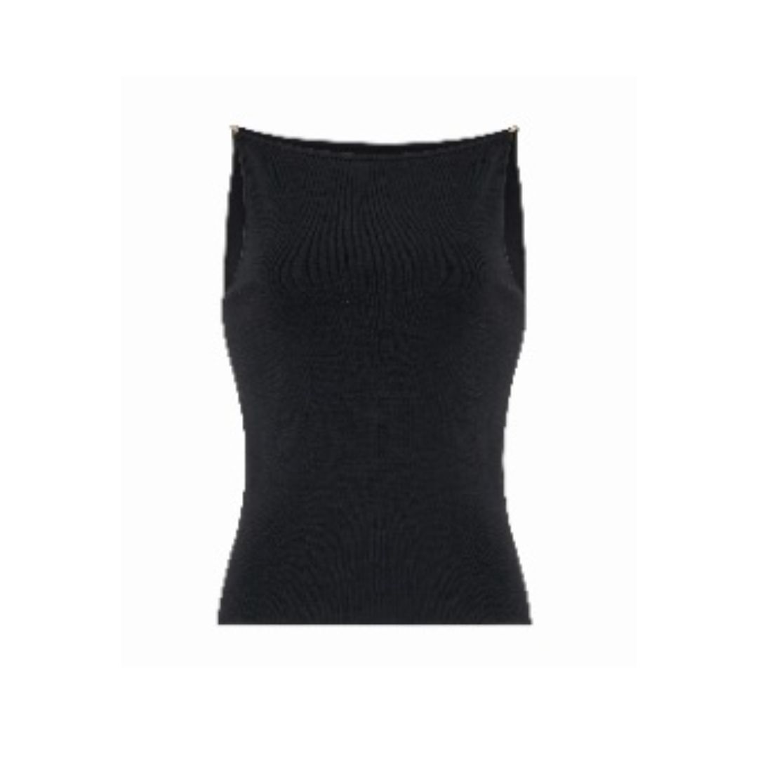 1EA0408-040 [EDWARD ACHOUR] Knit Top Black #101508/1095 (EU)