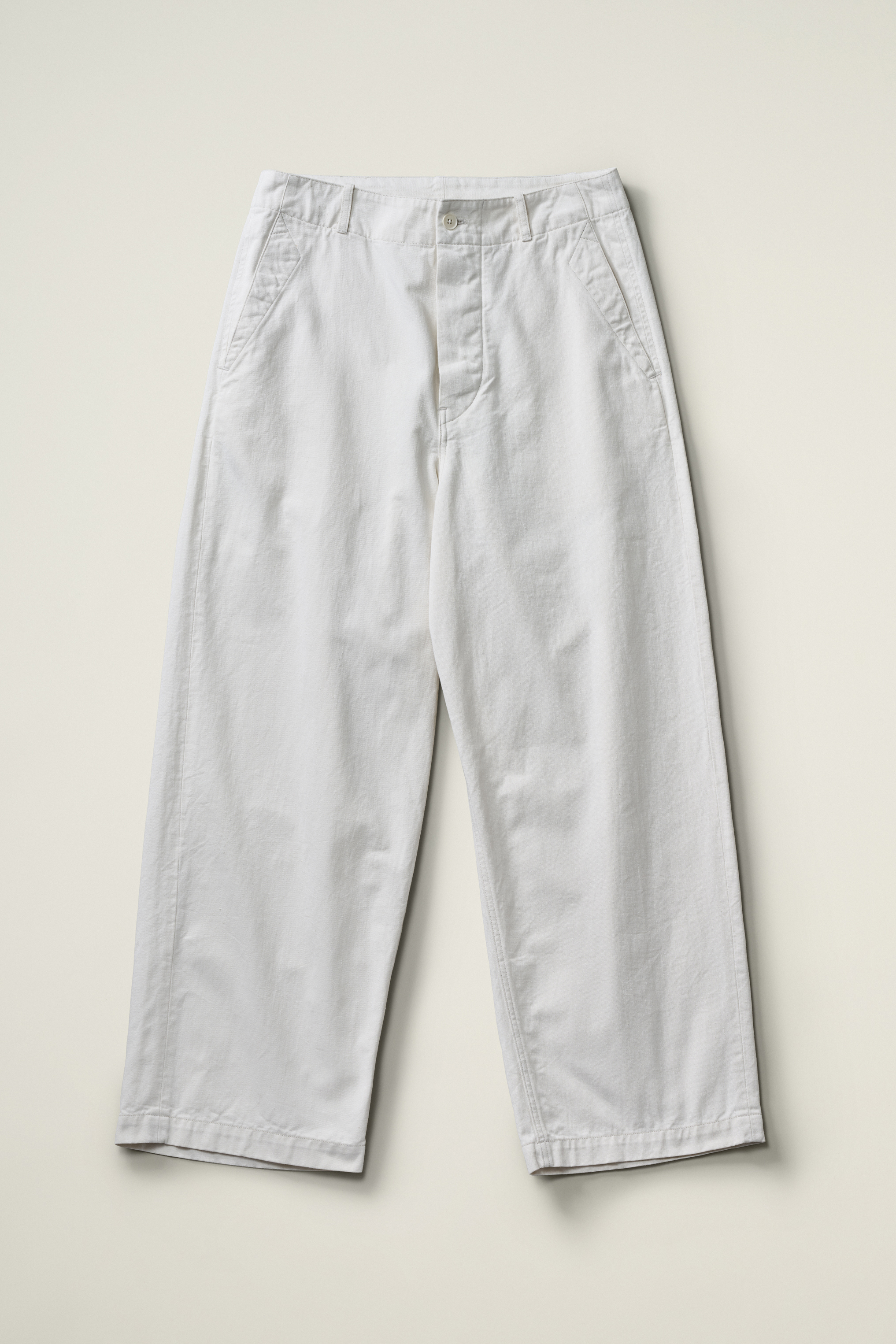 KAPTAIN SUNSHINE COTTON DRILL WIDE PANTS (2COL)
