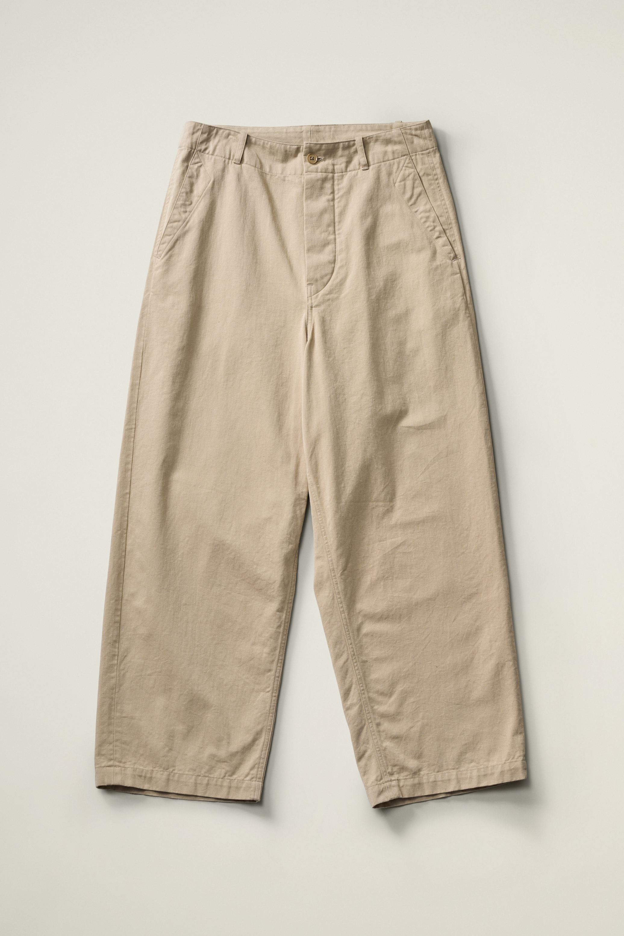 KAPTAIN SUNSHINE COTTON DRILL WIDE PANTS (2COL)
