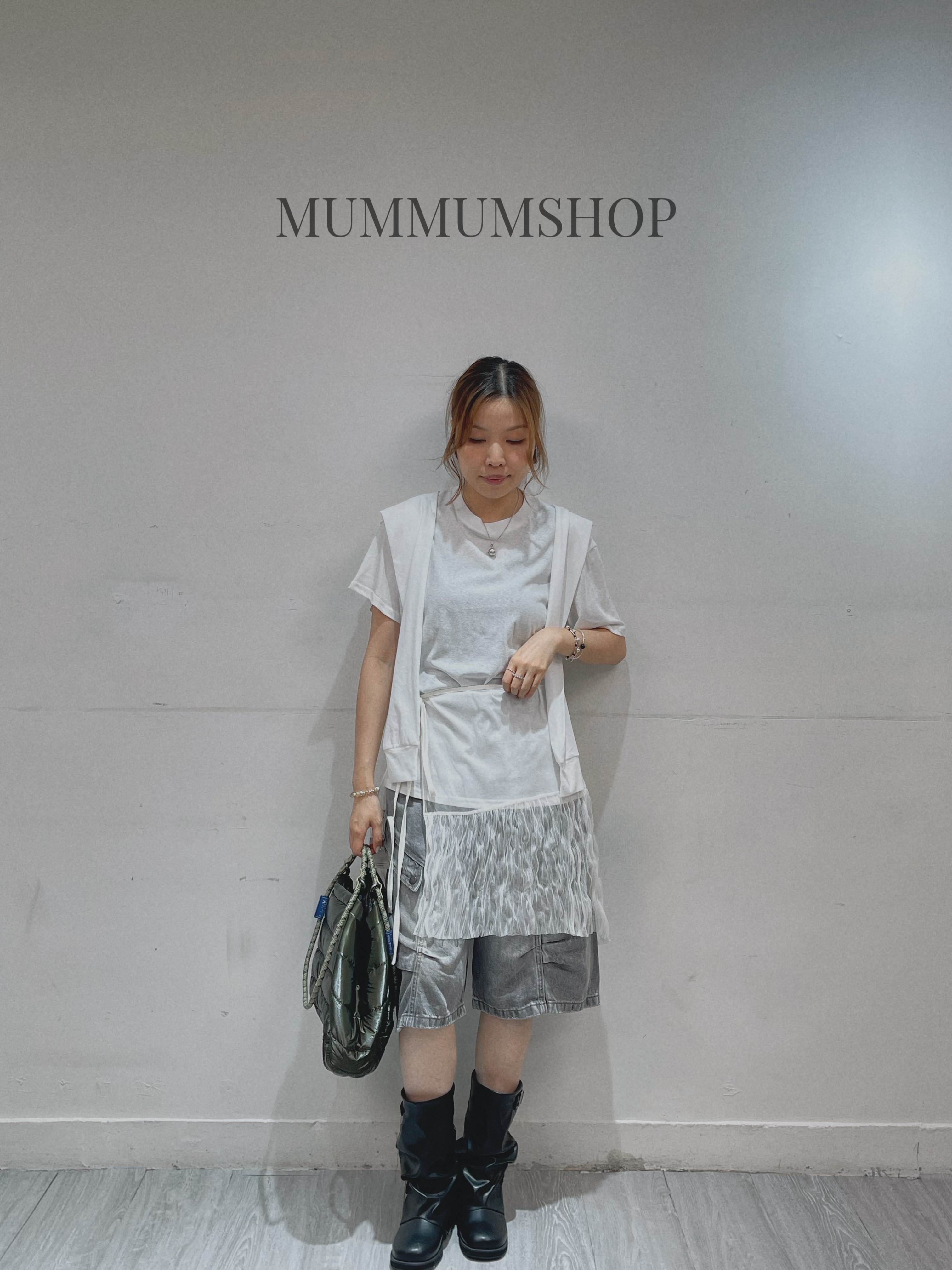 03692a/甜妹不可缺少外搭網紗裙