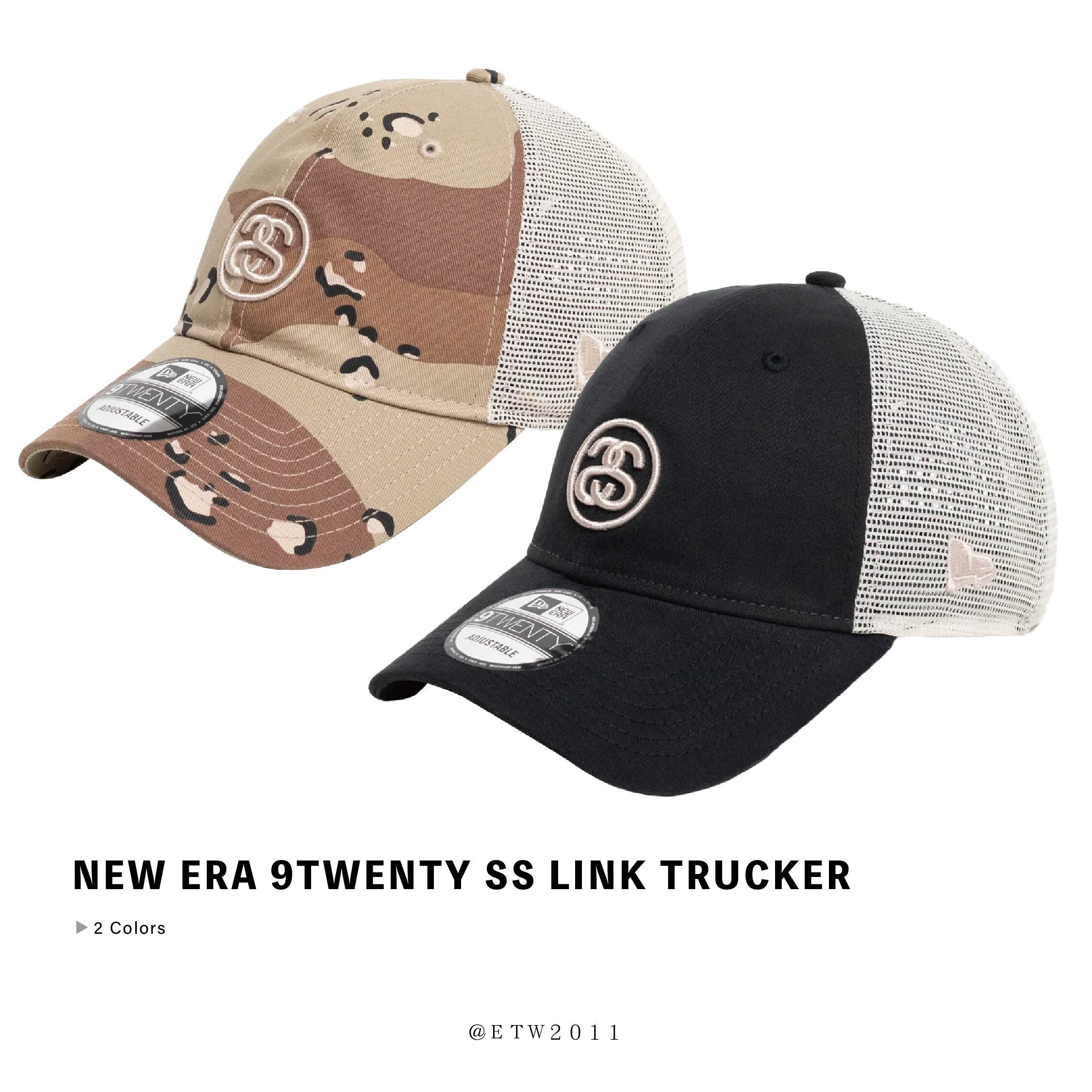 ☆ETW☆【EASY TO WEAR】Stussy NEW ERA 9TWENTY SS LINK TRUCKER 雙s 卡車帽 刺繡