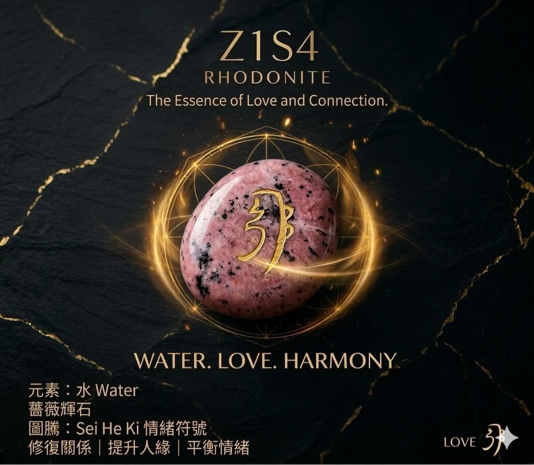 WU012 晶神院 Z1S4 靜源石 情 約 3 × 4 cm