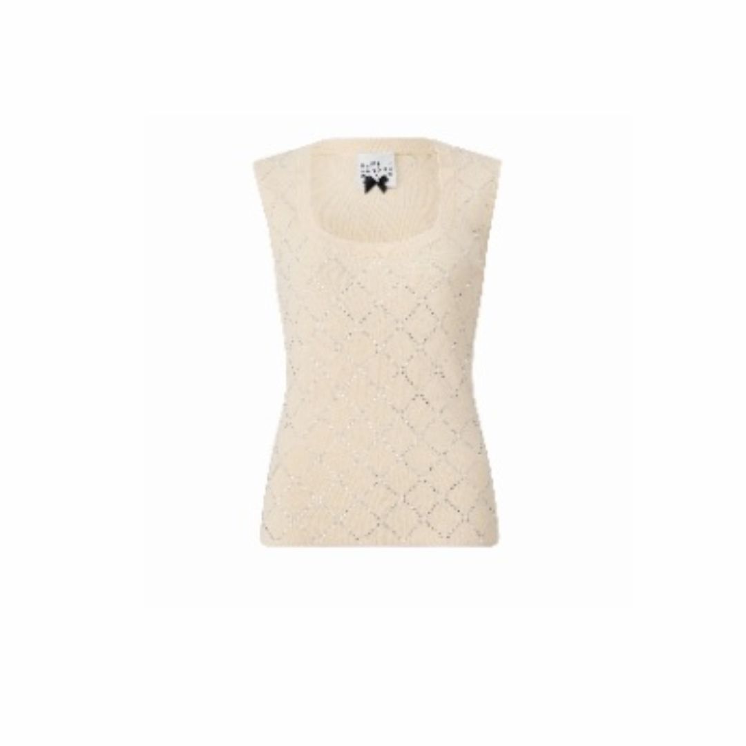 1EA0408-057 [EDWARD ACHOUR] Knit Top Beige #101501/1095 (EU)