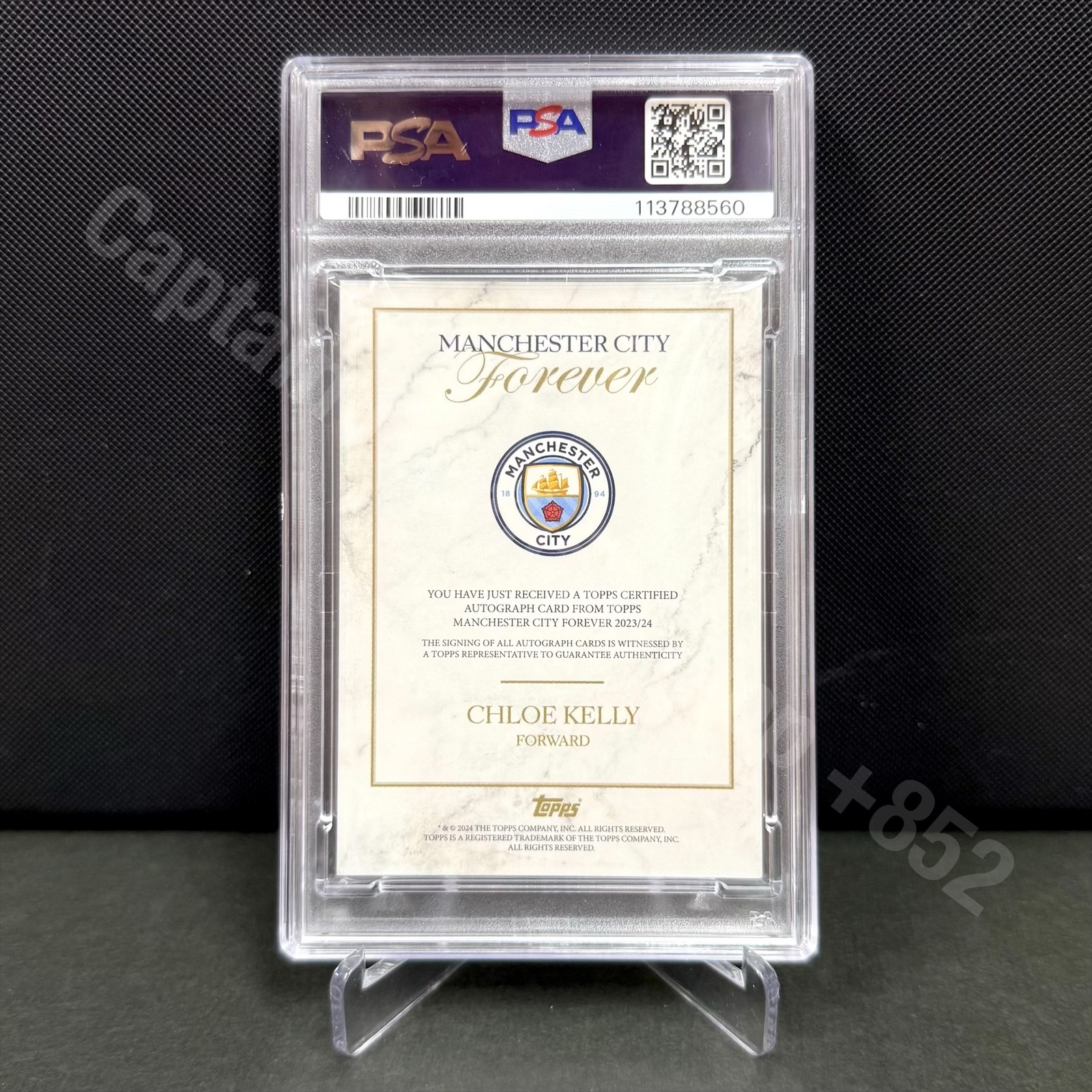 2023-2024 Topps Manchester City Forever Chloe Kelly Auto Card