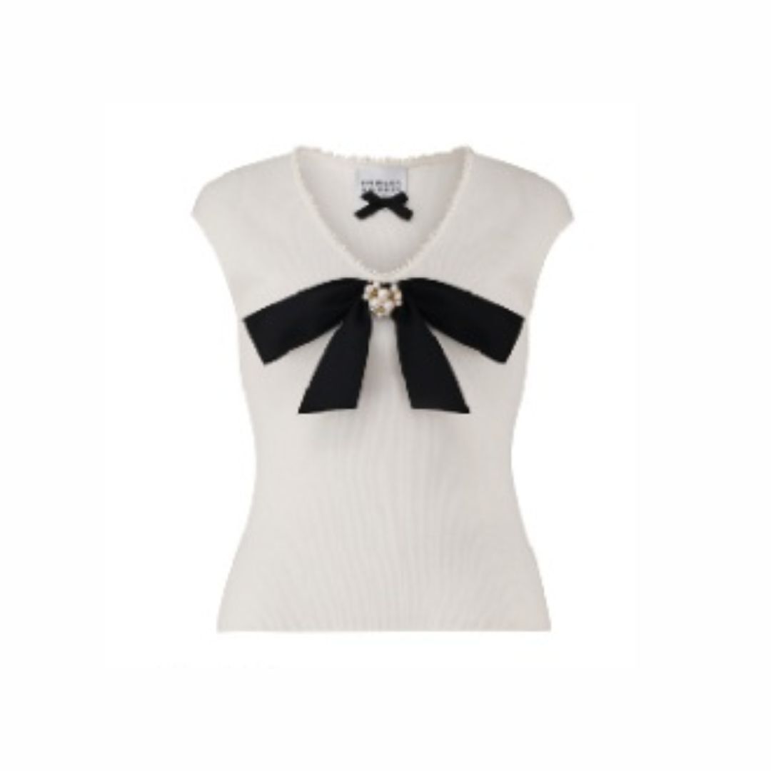 1EA0408-059 [EDWARD ACHOUR] Knit Top White #101504/1095 (EU)