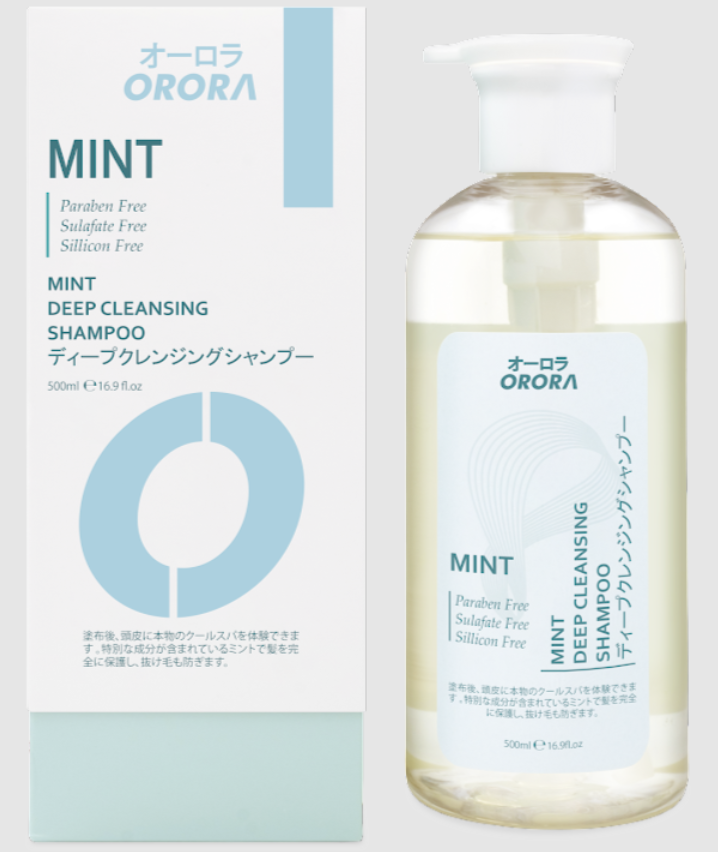 OR260318-R20-Orora Mint Deep Clean Shampoo 薄荷深層清潔洗髮乳 500ml-(EXP-1/12/2028)
