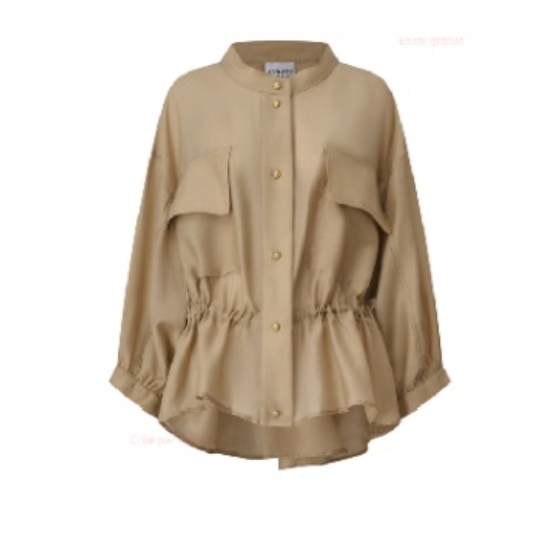 1EA0408-066 [EDWARD ACHOUR] Blouse Beige #100624/1068 (EU)