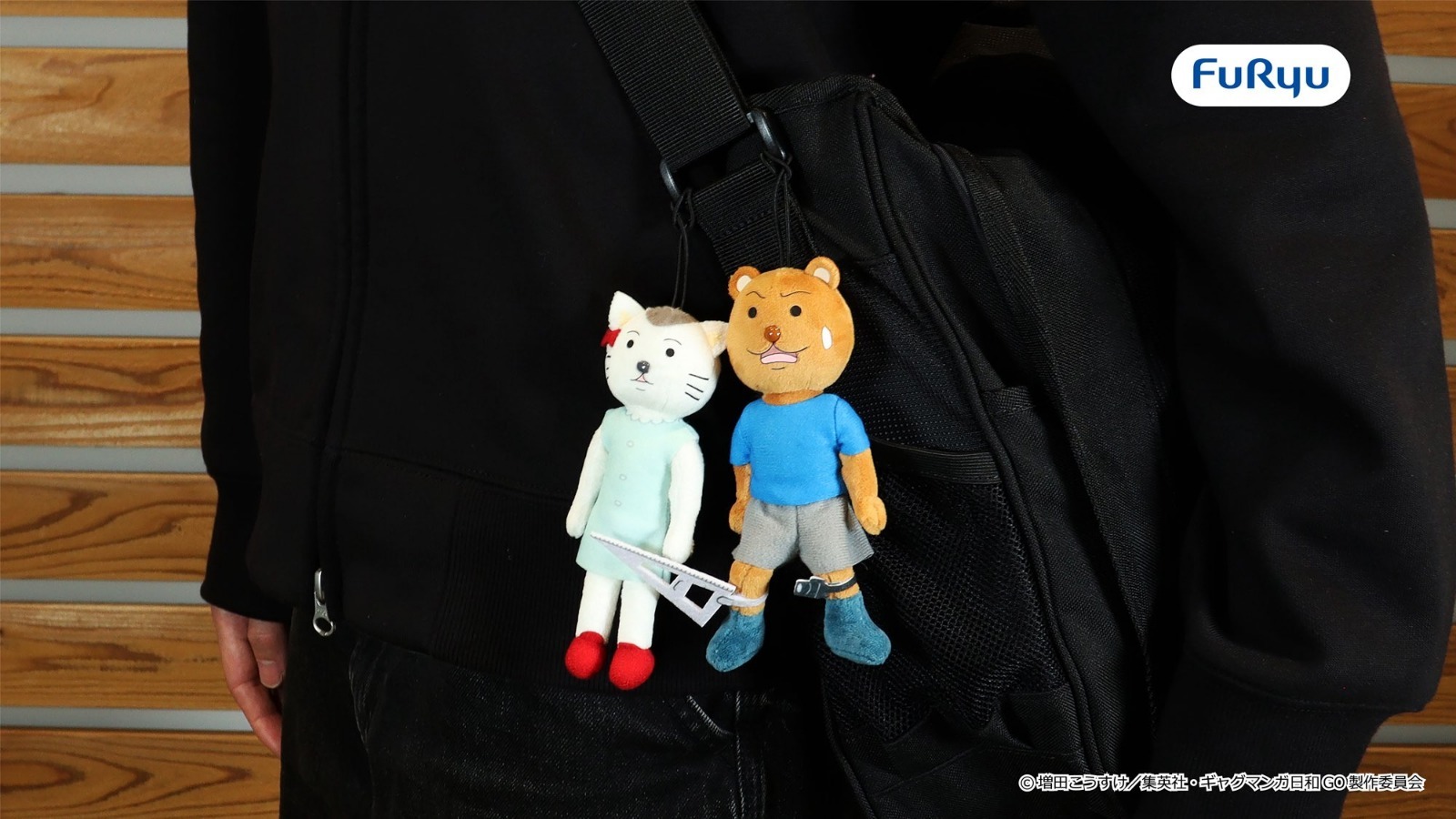 預訂 2026年8月 Furyu [Mini Plush]《搞笑漫畫日和 GO》兔美子/ 熊吉 -泳裝 / 喵美子 / 熊吉-三角尺