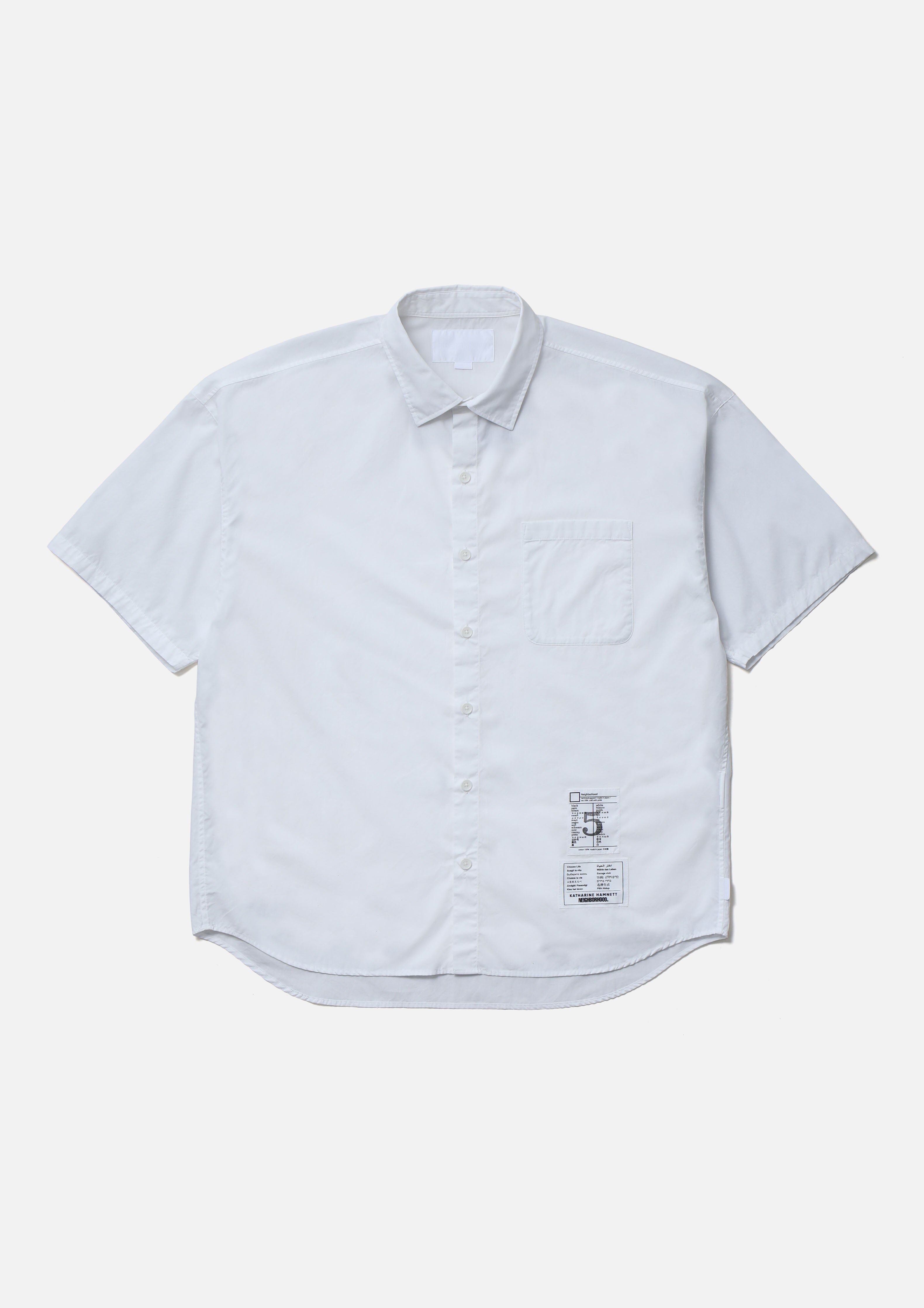 『代購商品』2026SS NEIGHBORHOOD NBHD NH X KATHARINE HAMNETT . BW . OVER SHIRT SS 襯衫 261SPKHN-SHM01