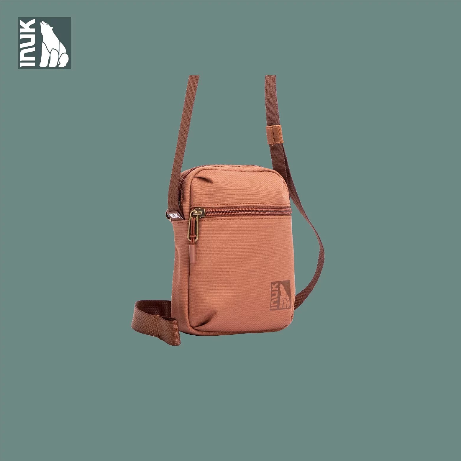 【INUK】環保調色盤 | SLING POUCH 焦糖橙 | 行動小包 1L