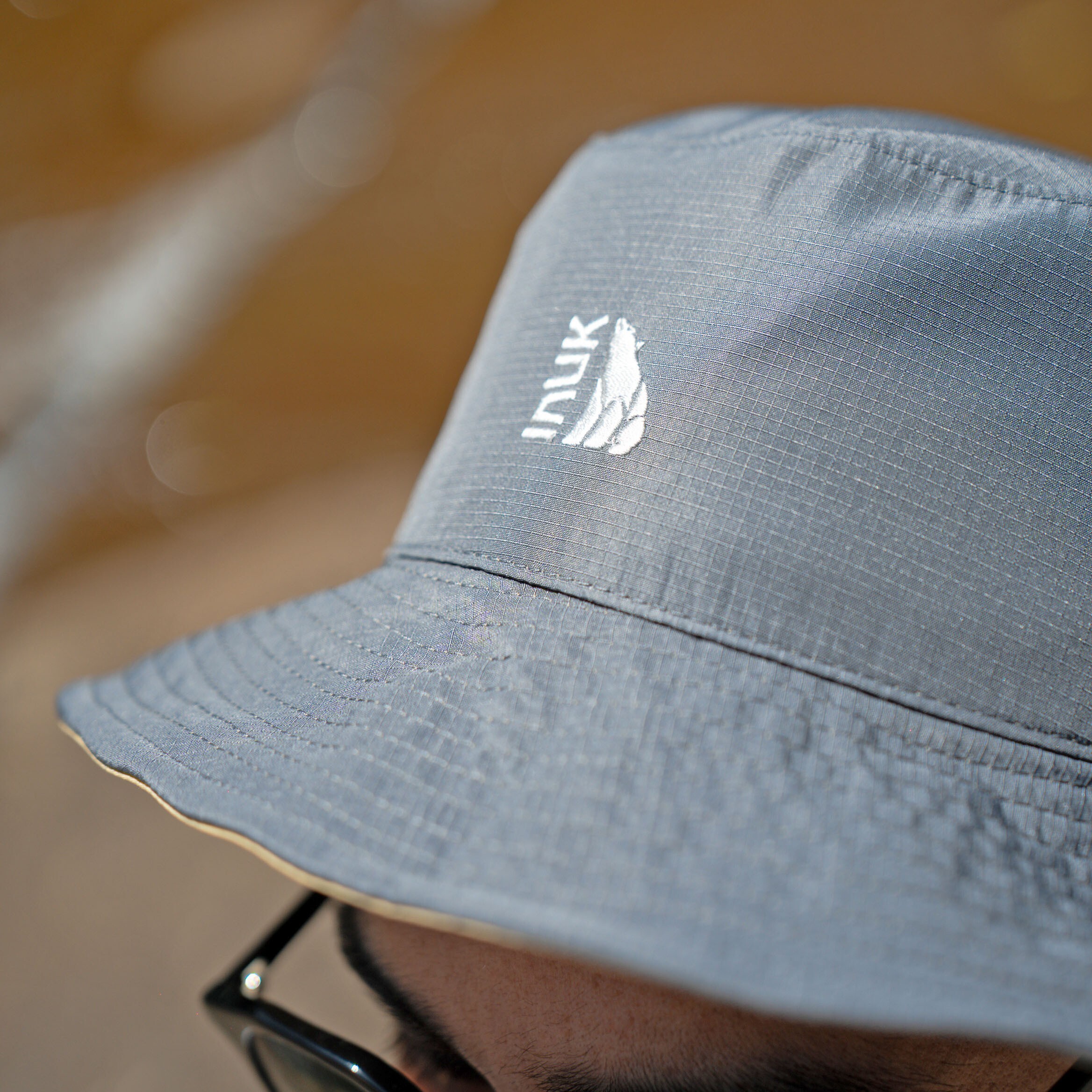 INUK 雙面漁夫帽_奶油炭可可