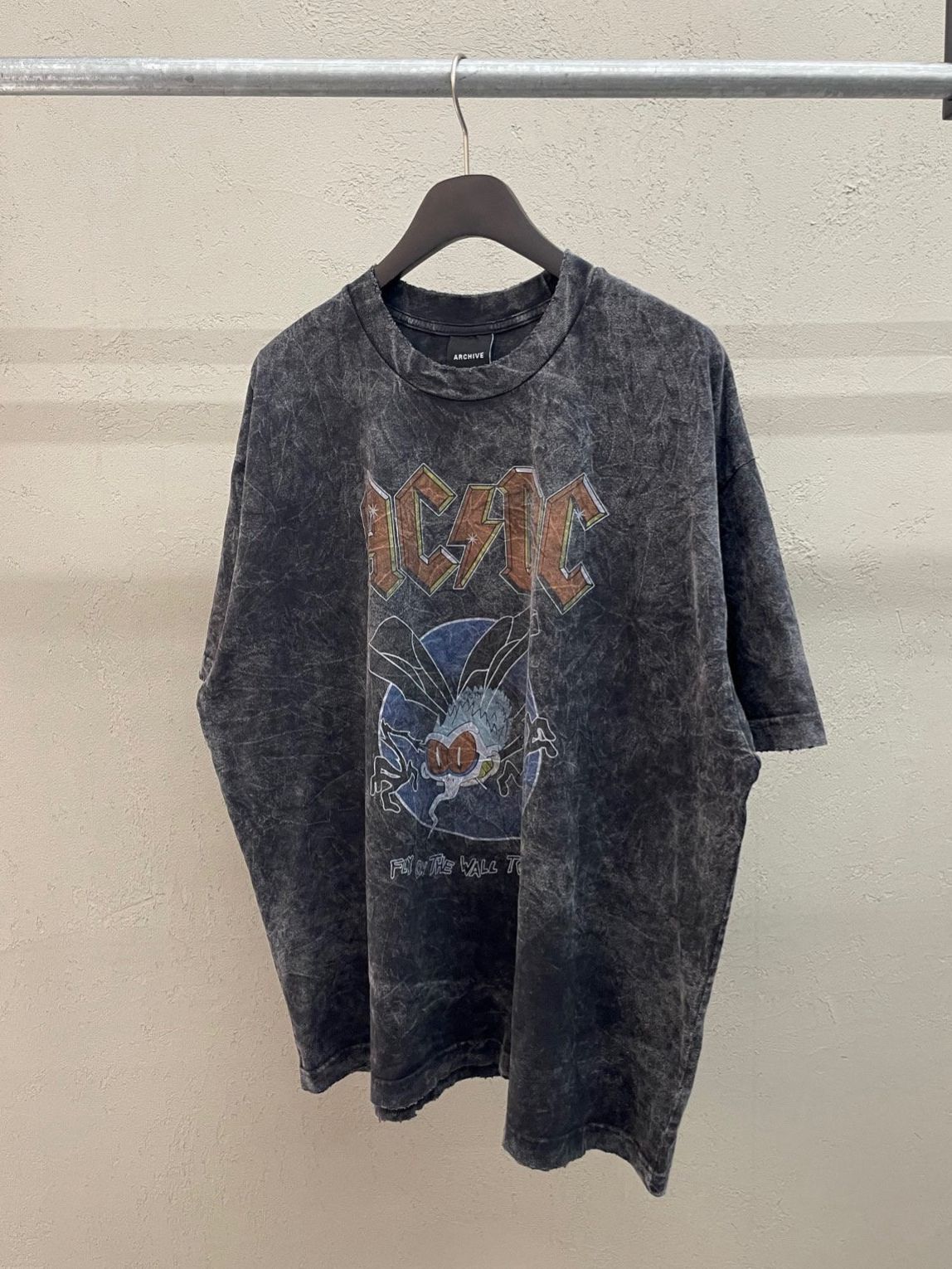 洗水英文字圖案短袖Tee ARCHIVE-423T