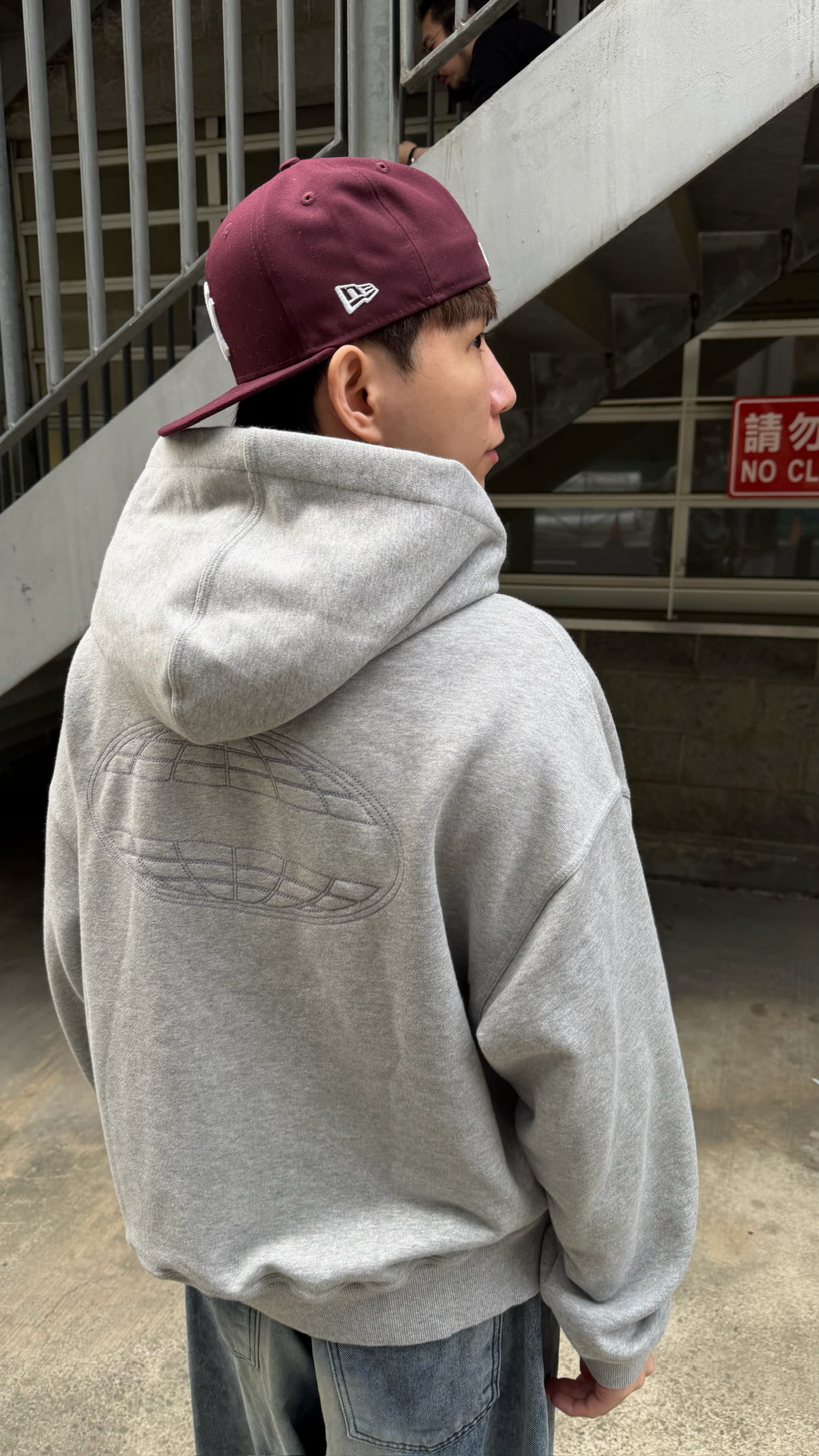 Paragraph經典logo刺繡棉質連帽外套