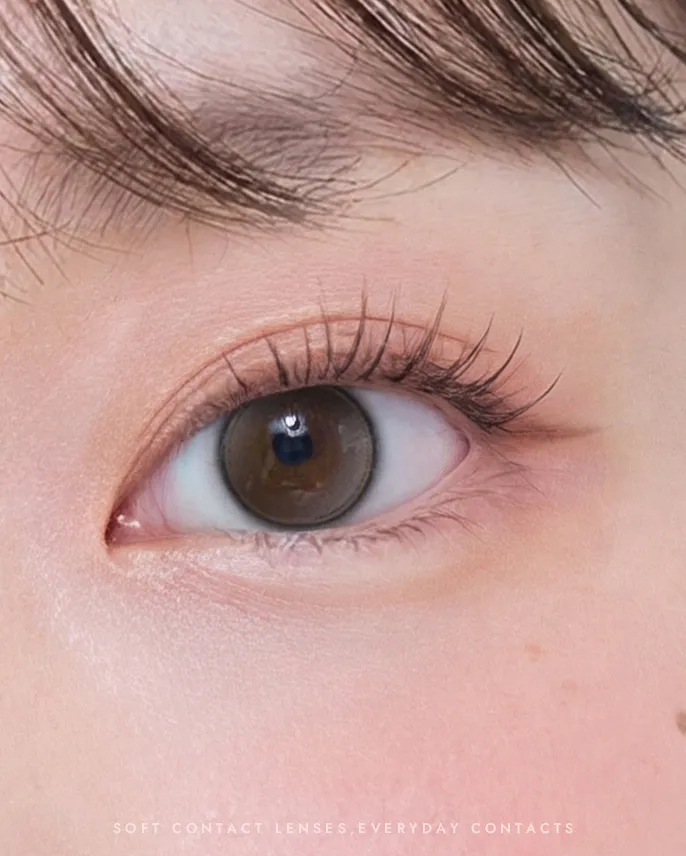 [月拋] OLENS Glowy Tear Mini 1 Month Gray｜月拋彩妝隱形眼鏡｜每盒2片