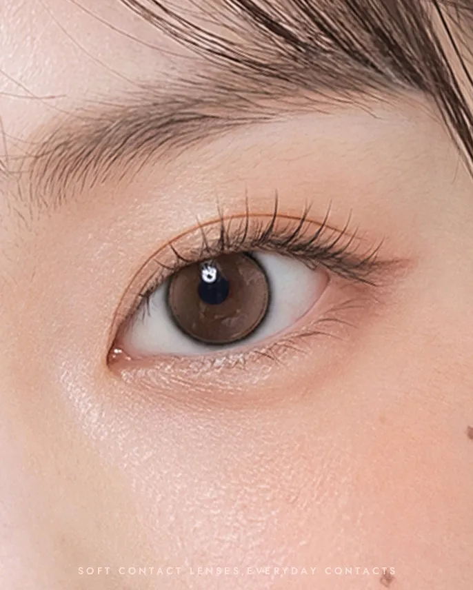 [月拋] OLENS Glowy Tear Mini 1 Month Brown｜月拋彩妝隱形眼鏡｜每盒2片