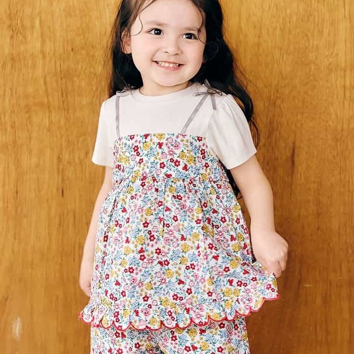 日本 90-140 花瓣剪裁上衣 3色