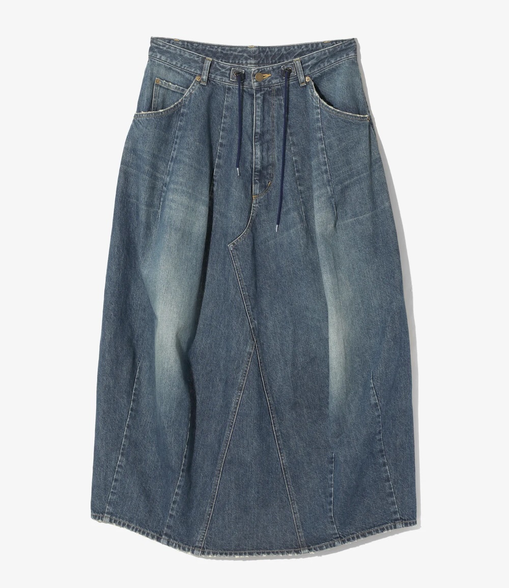 Needles - SX203 H.D. Jean Skirt - 12oz Denim