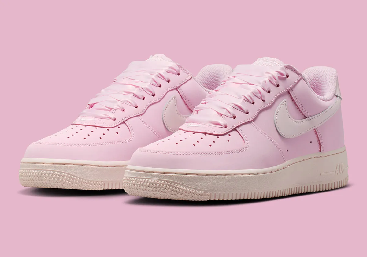 【預訂】 NIKE AIR FORCE 1 RETRO PREMIUM 絲帶櫻花粉-WOMEN