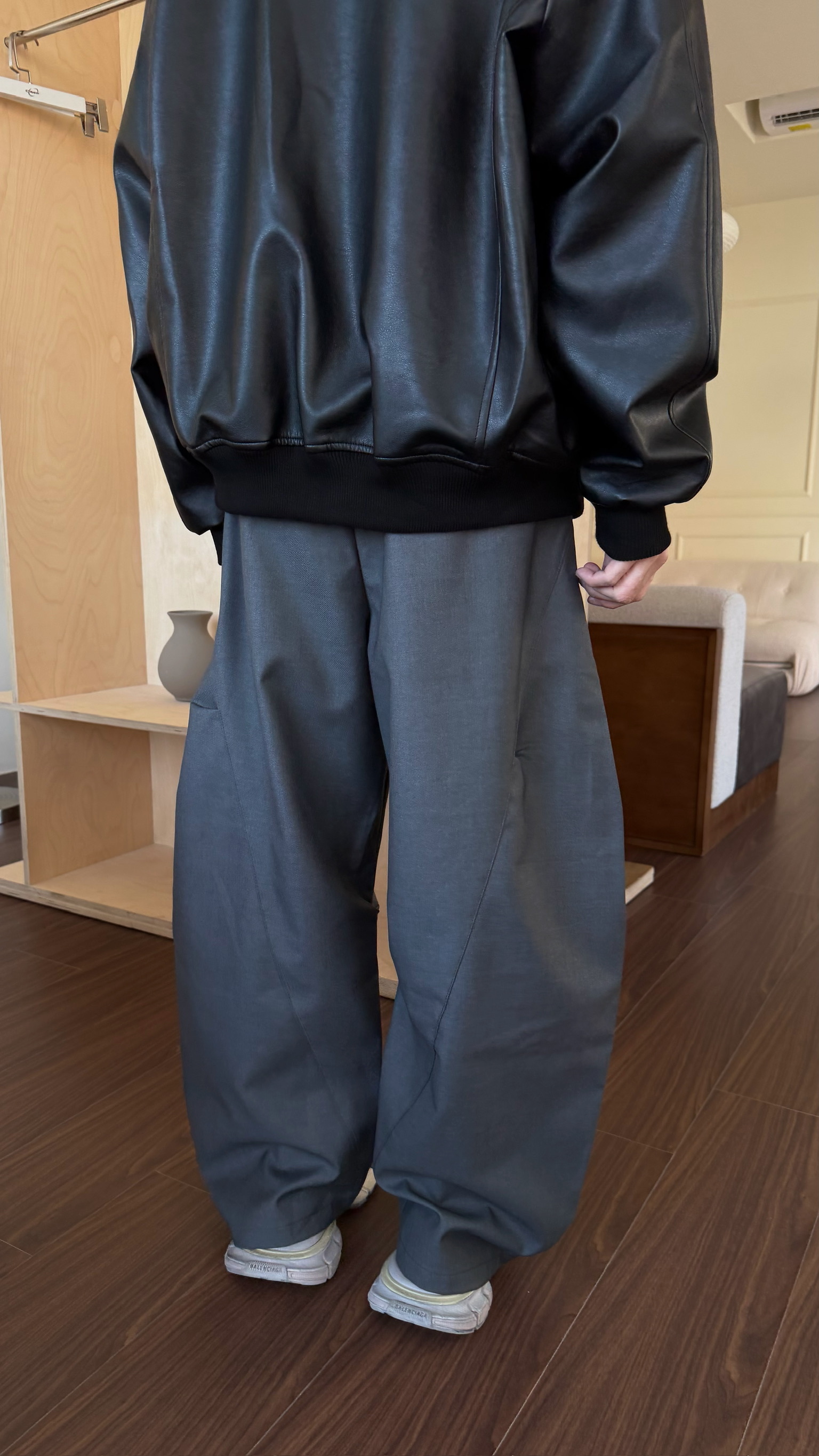 弧線後鬆緊西裝褲☝🏻