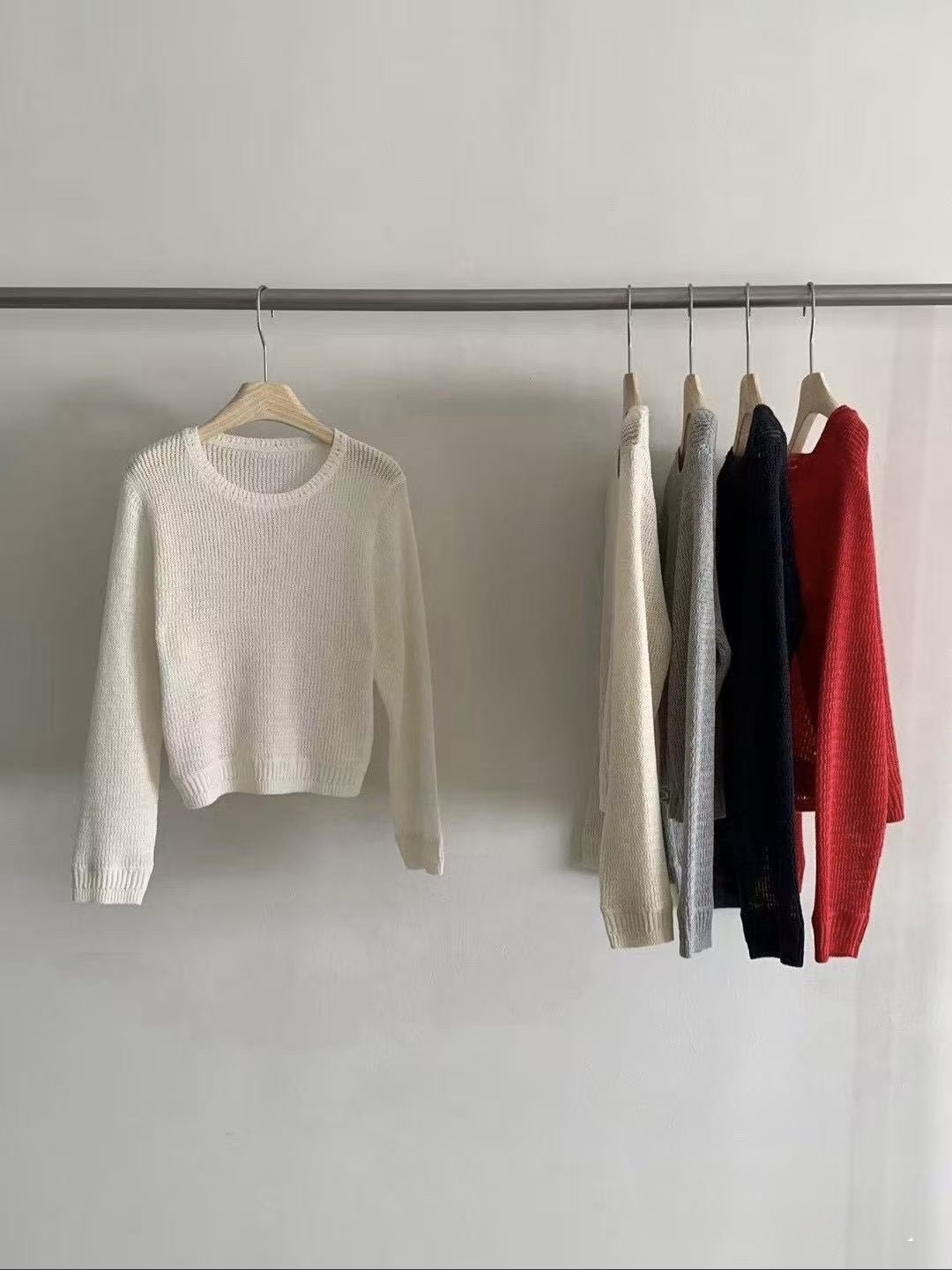 111 春感圓領針織上衣