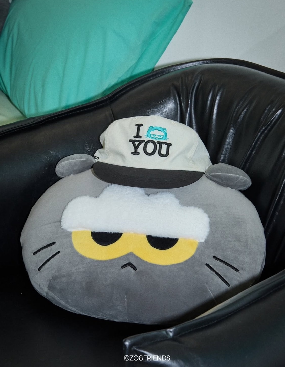 [ Zo&Friends ]Zoa貓咪頭座椅靠墊 抱枕