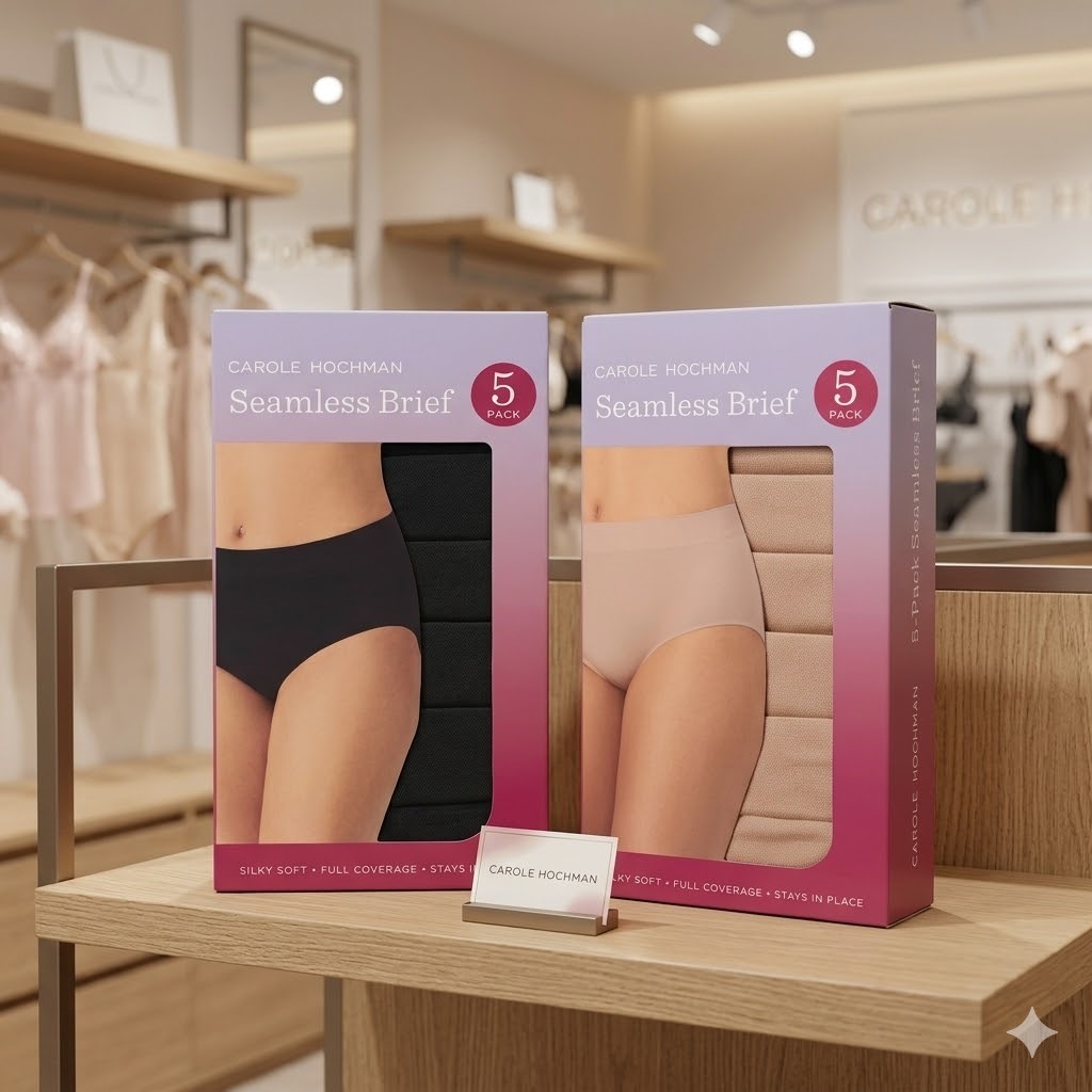 【預購】Carole Hochman H031870 女裝無痕內褲(5條裝）