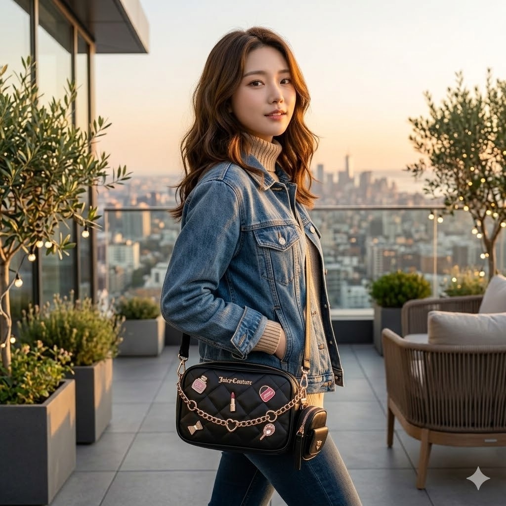 【預購】JUICY COUTURE H031877 相機斜咩袋