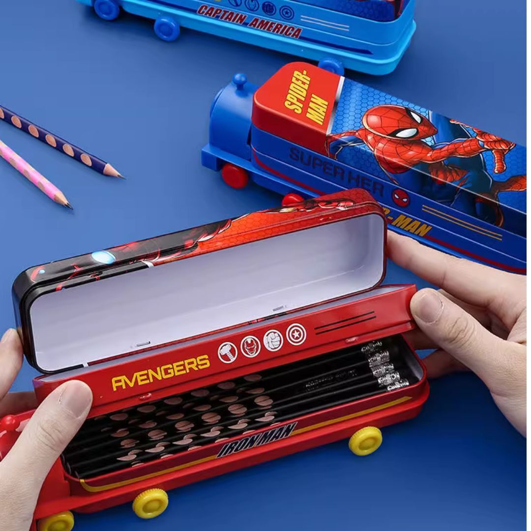 Marvel 蜘蛛俠| 3D 火車造型筆盒