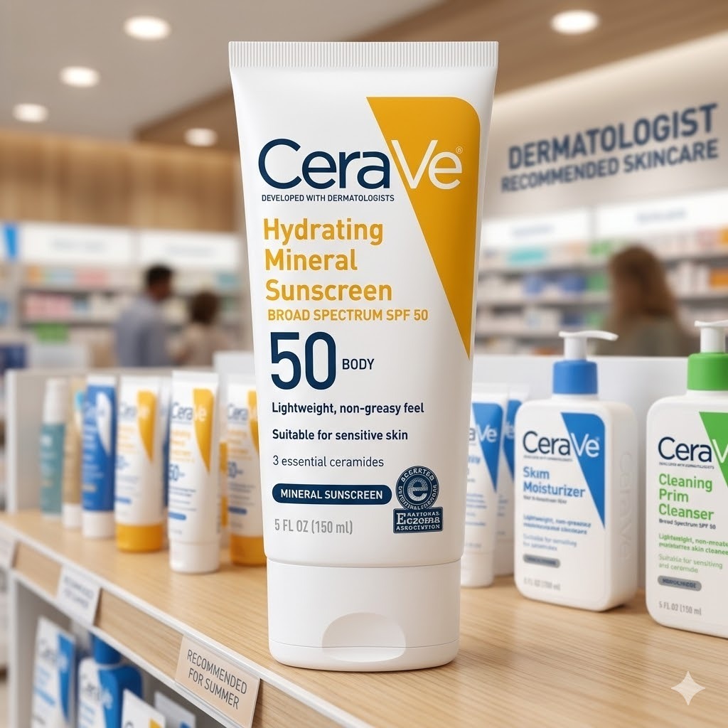 【現貨】CeraVe  H031879 保濕礦物防曬身體乳 SPF 50
