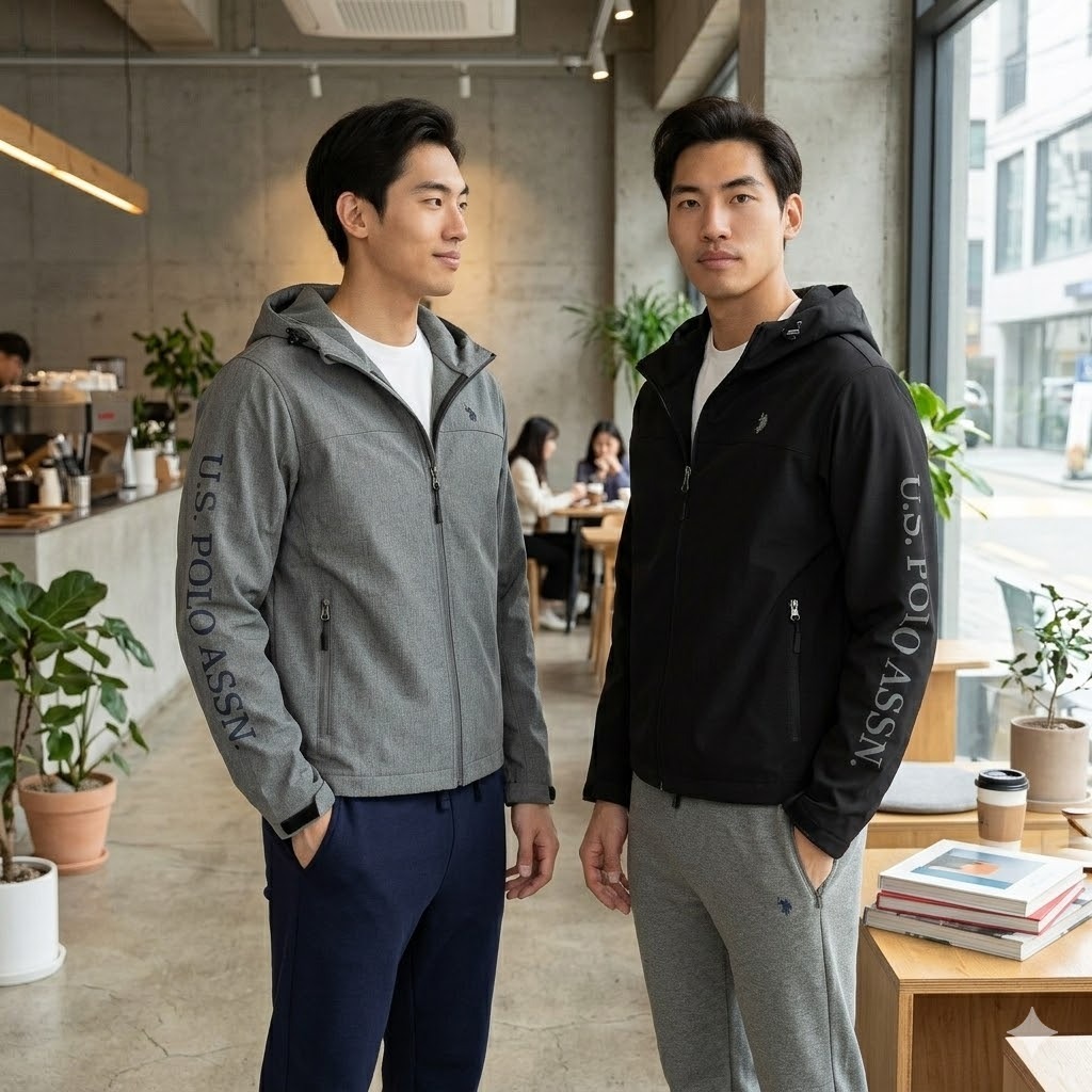 【預購】U.S. Polo Assn.  H031880 男裝有帽拉鏈外套