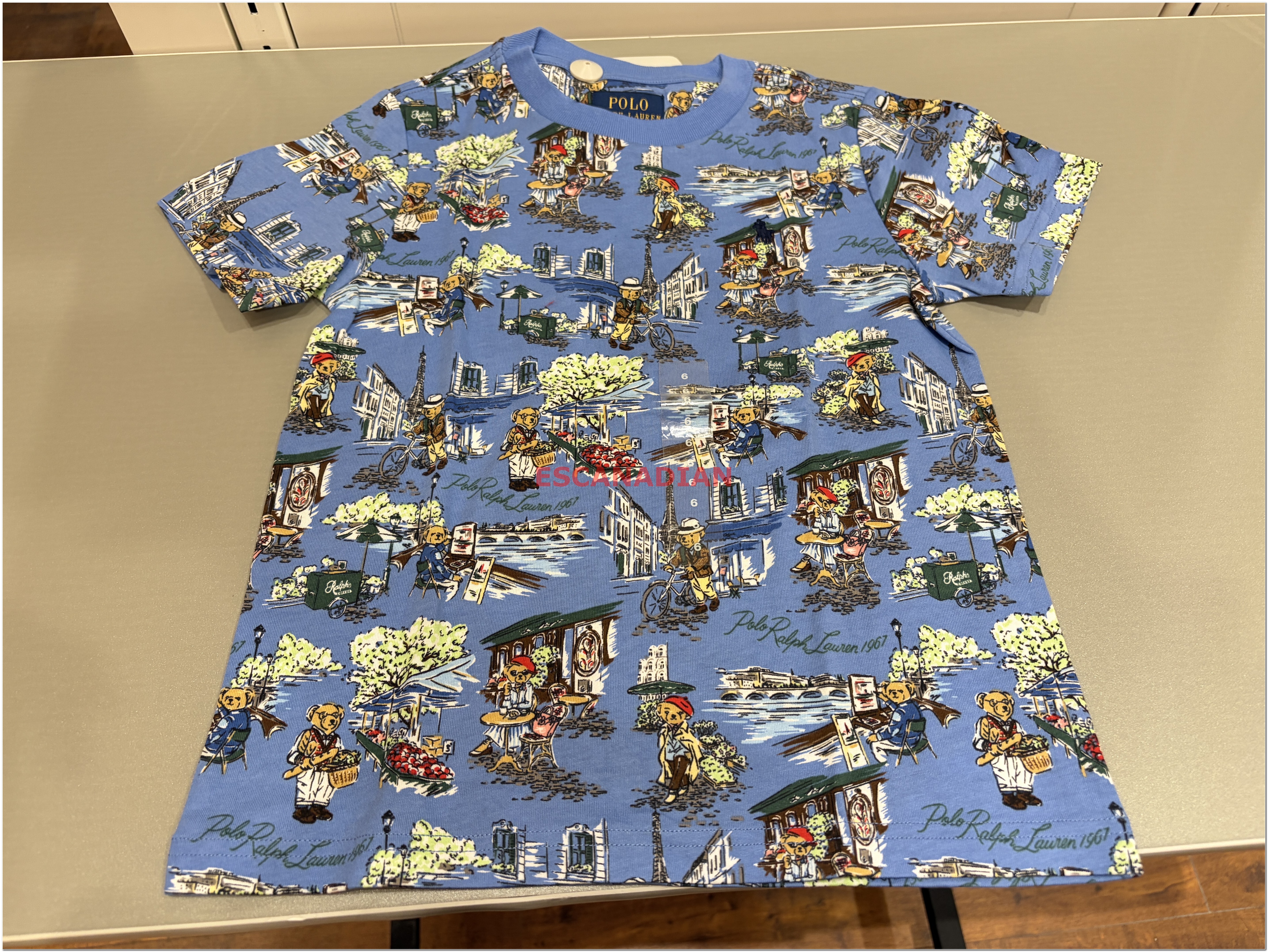 【限時】POLO Ralph Lauren 小男童 滿版 Polo小熊 短TEE